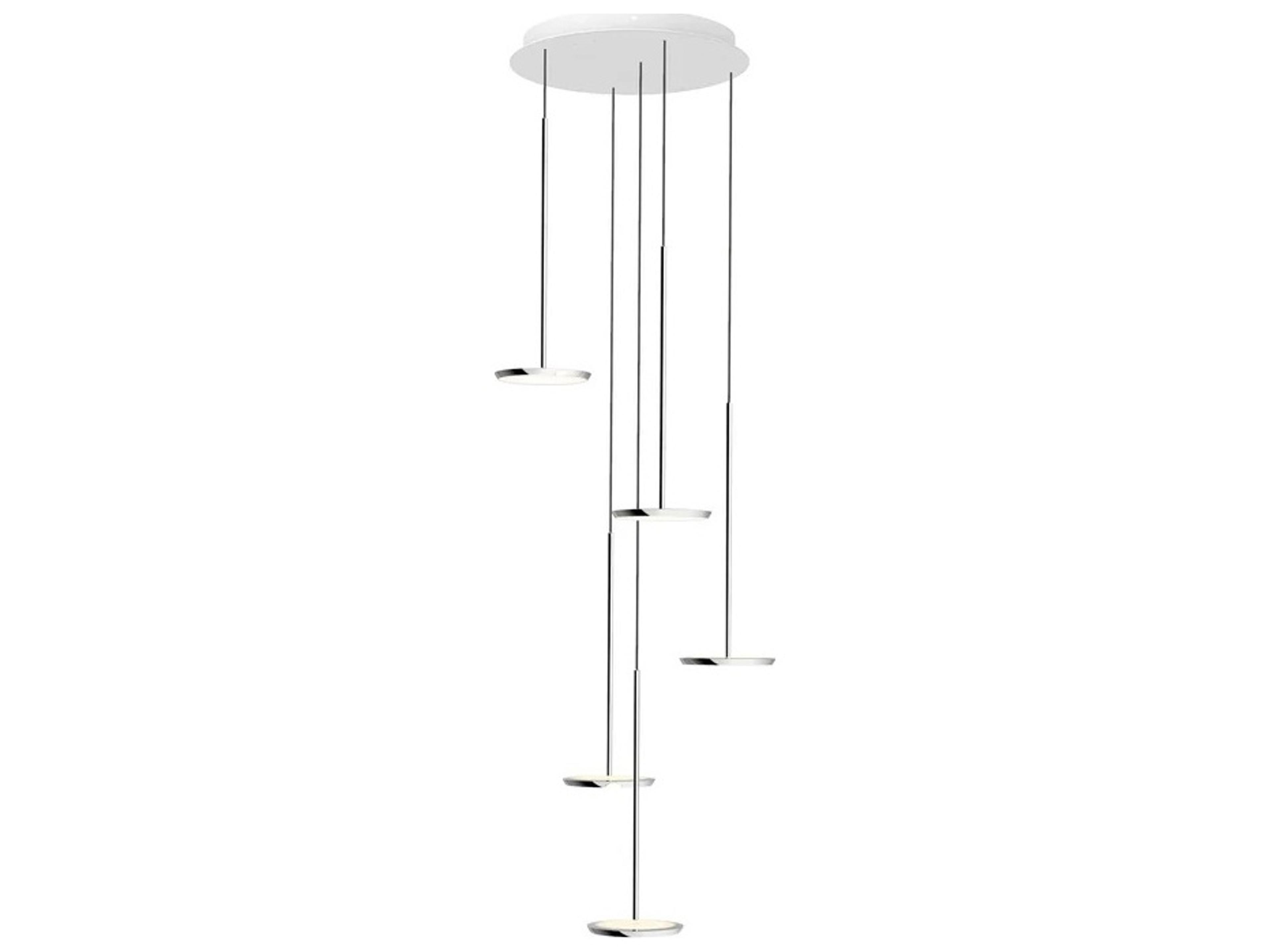 Sky Solo 5-Light Chrome Linear Chandelier
