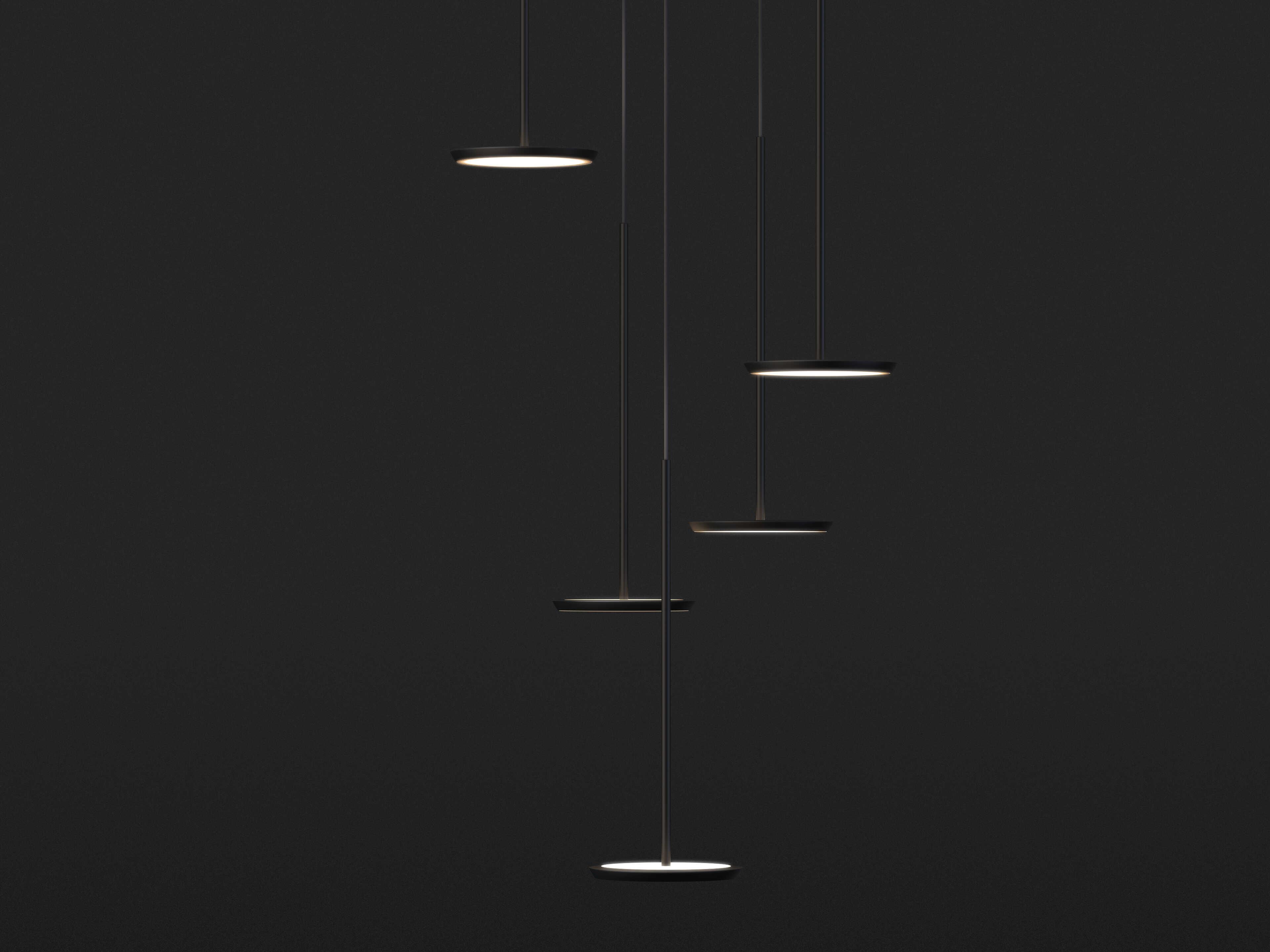 Pablo Sky Solo 5-Light Black Linear Chandelier