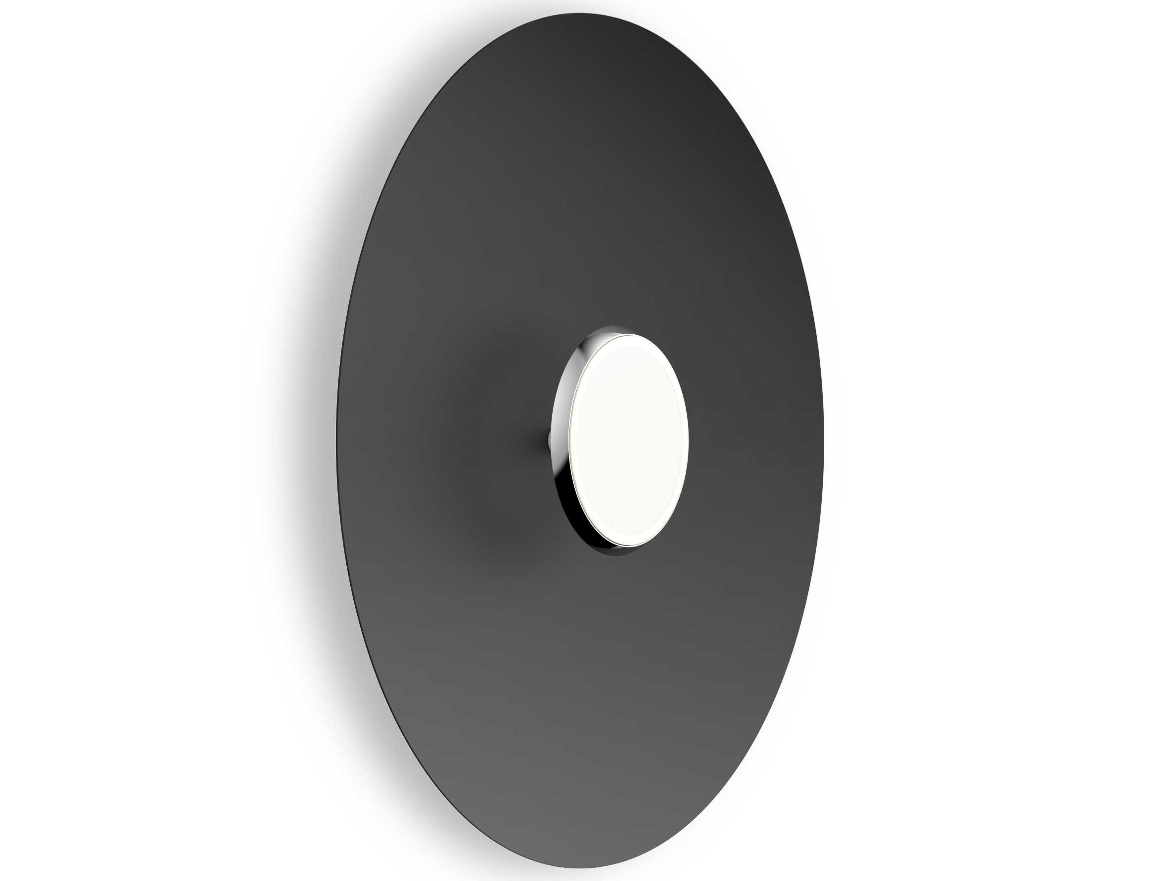 Sky Dome 1-Light Black Chrome Wall Sconce