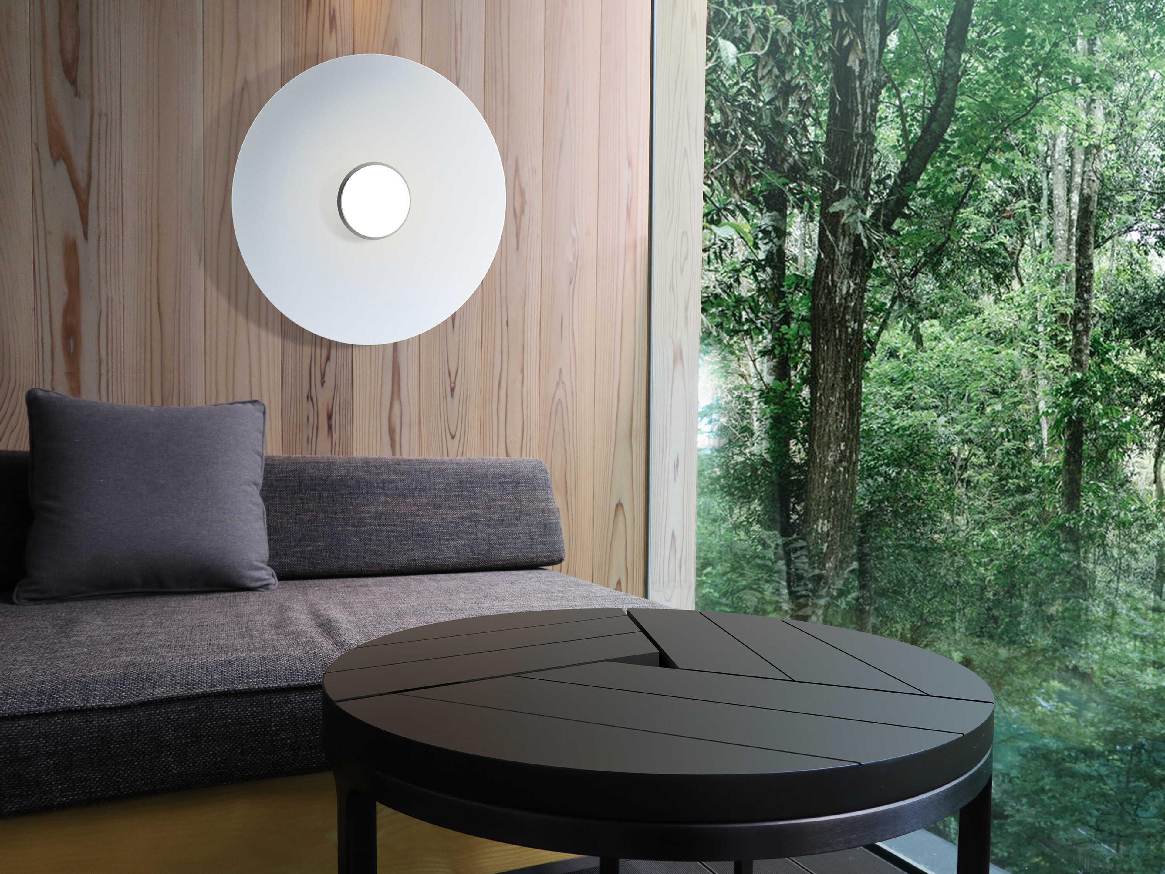 Pablo Sky Dome 1-Light Black Wall Sconce