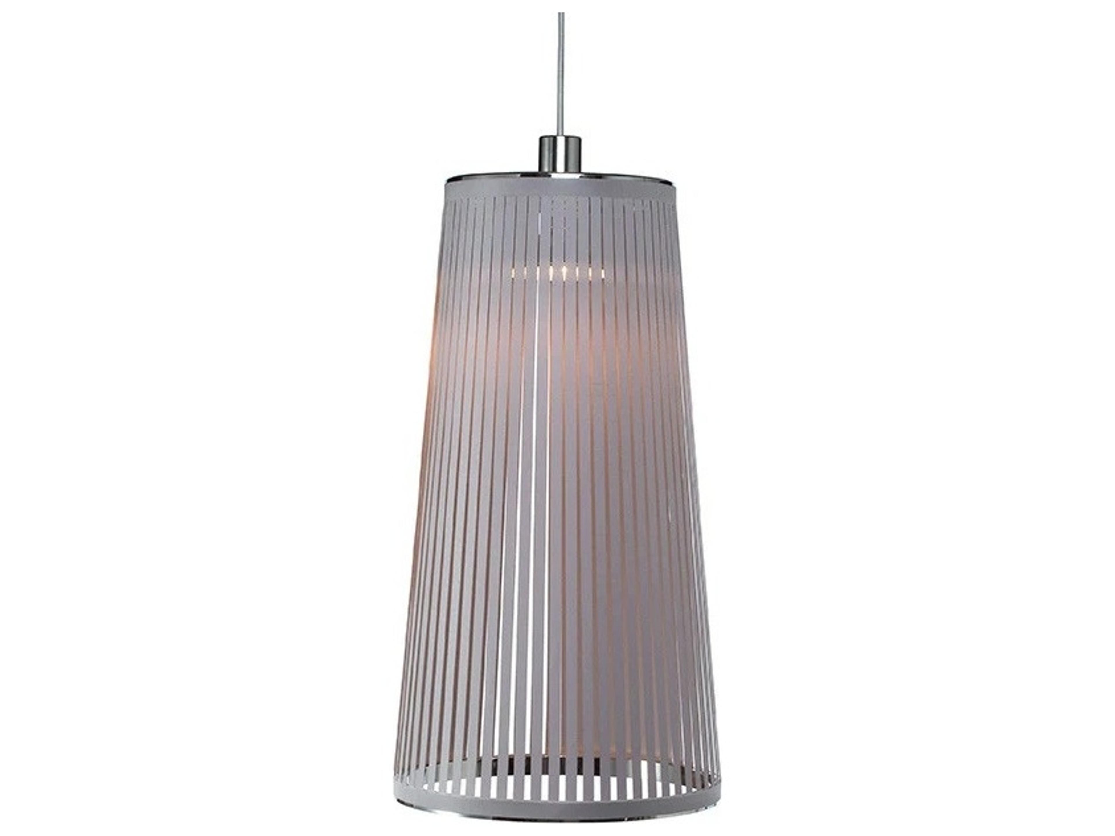 Solis 1-Light Silver Cylinder Pendant