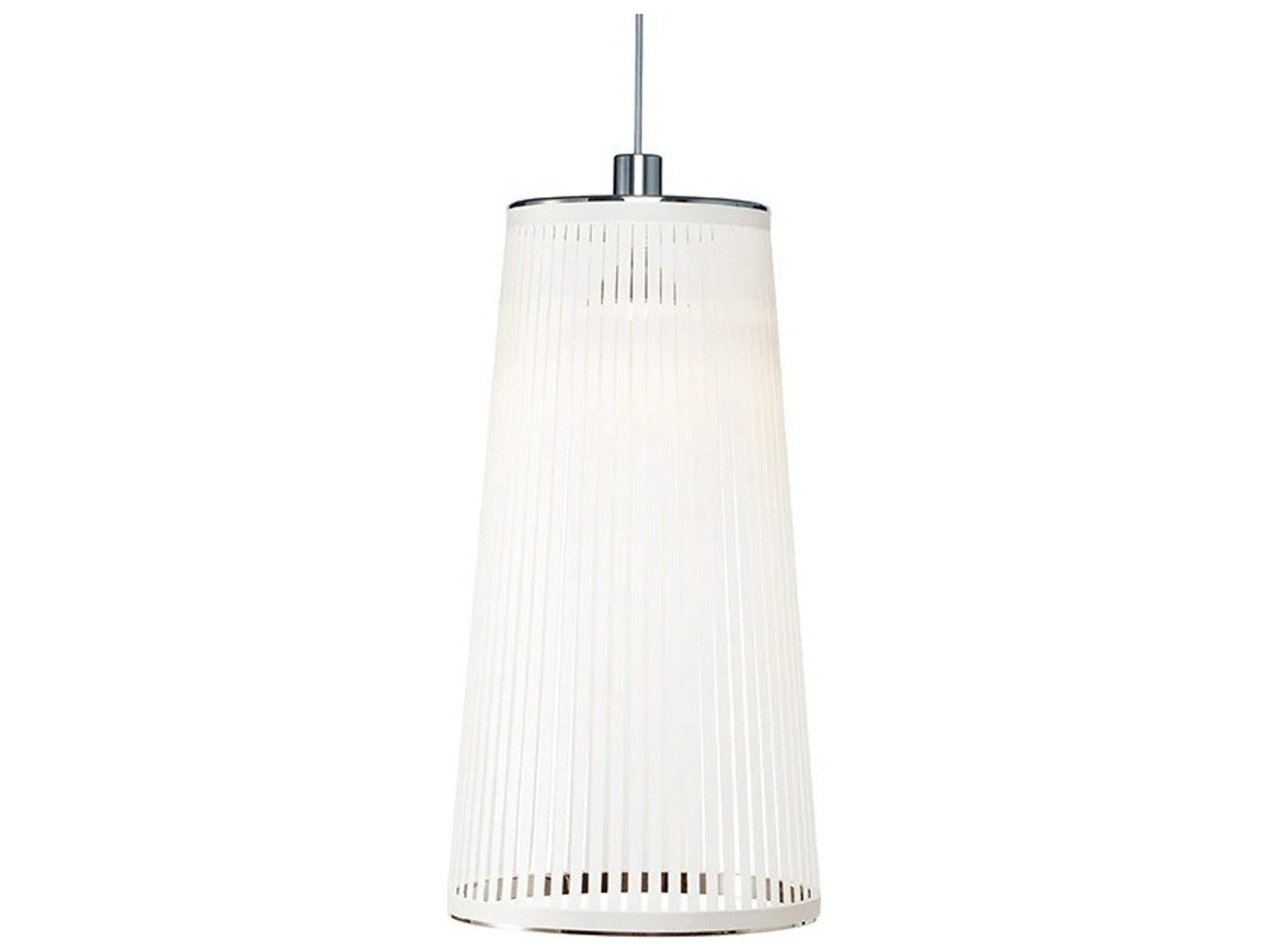 Solis 1-Light White Cylinder Pendant