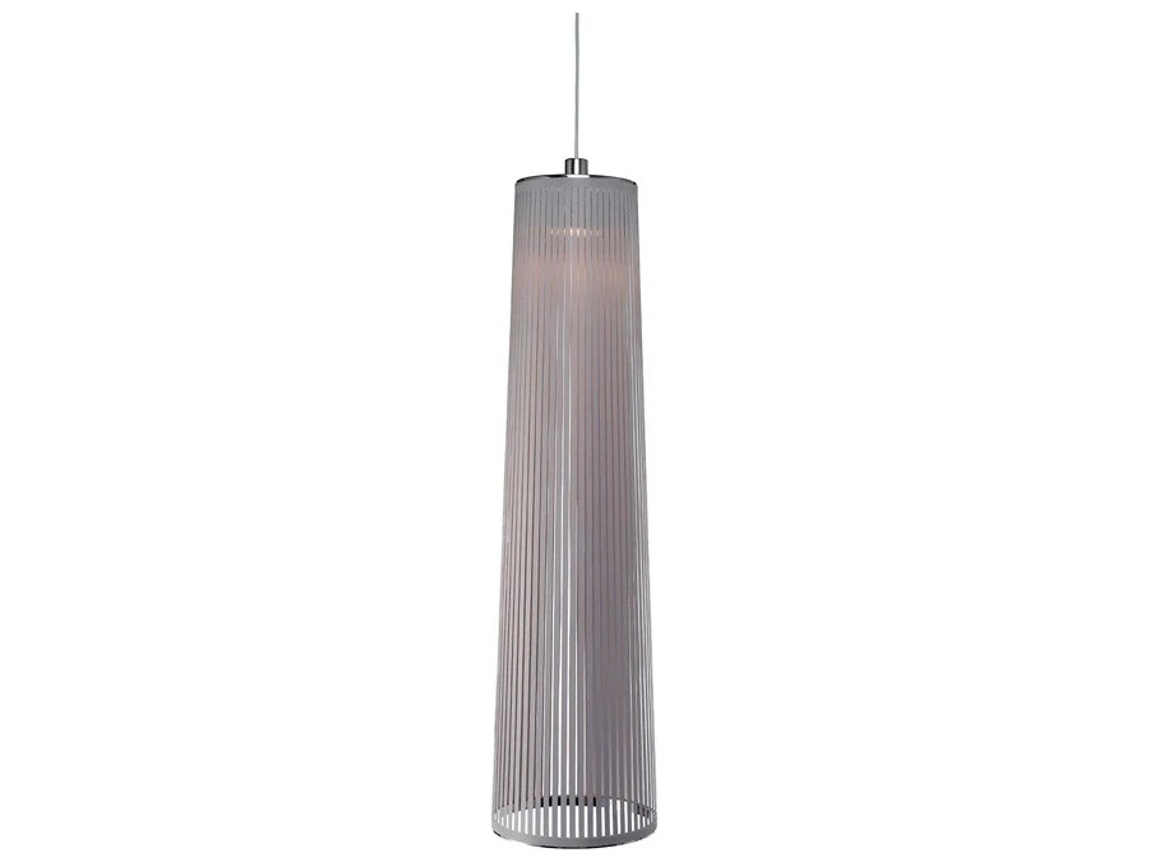 Solis 1-Light Silver Cylinder Pendant