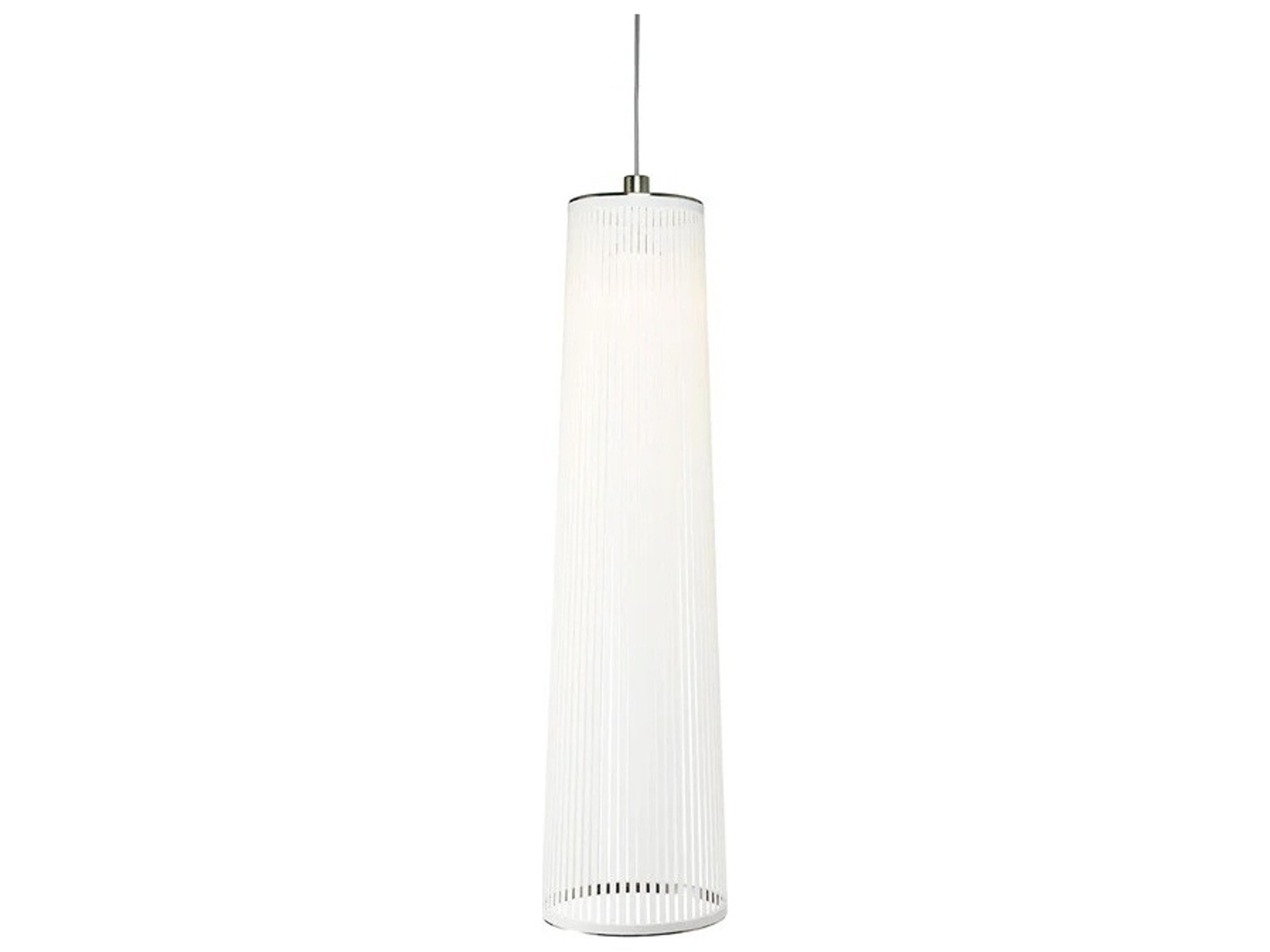 Solis 1-Light White Cylinder Pendant