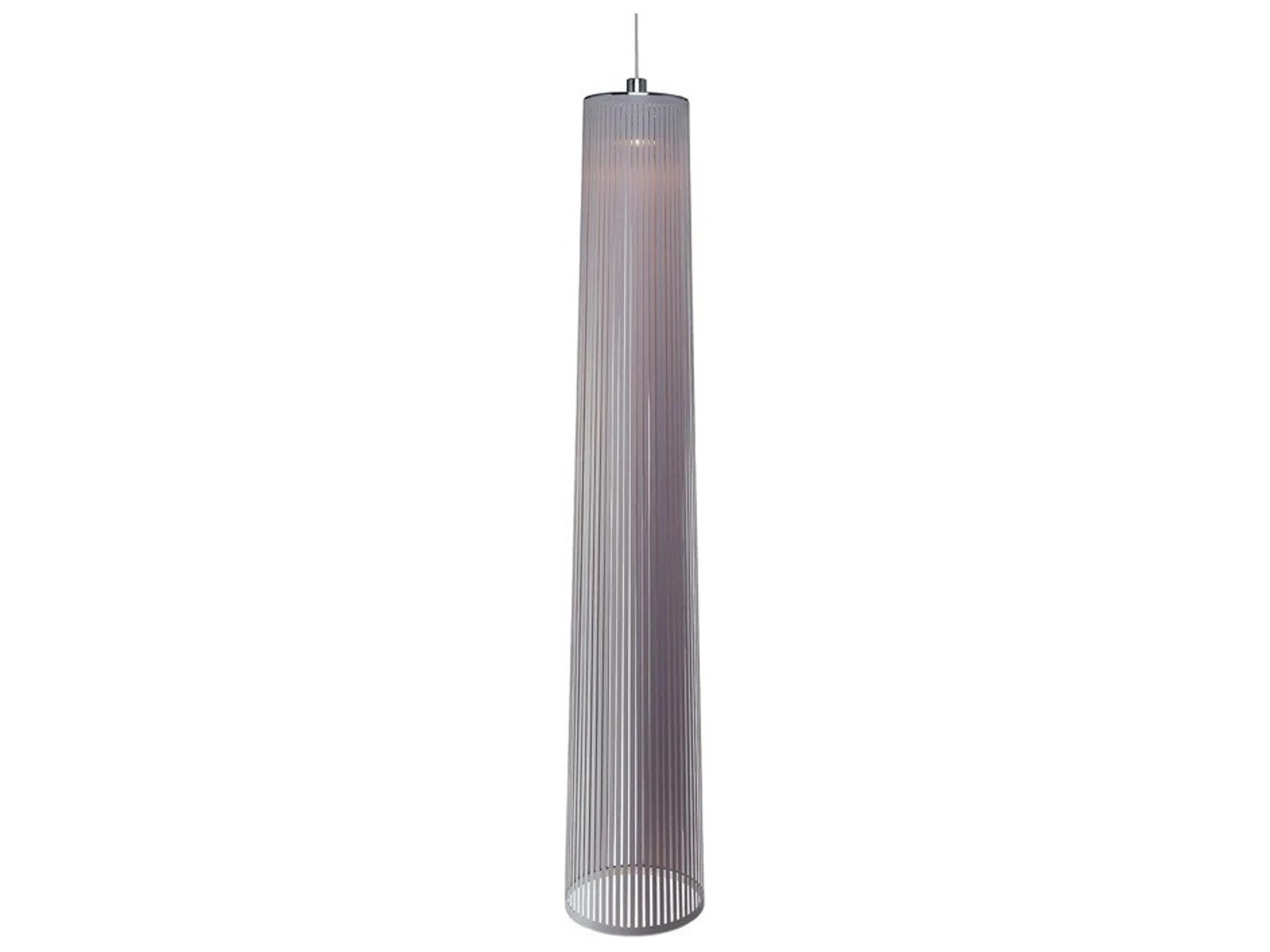 Solis 1-Light Silver Cylinder Pendant