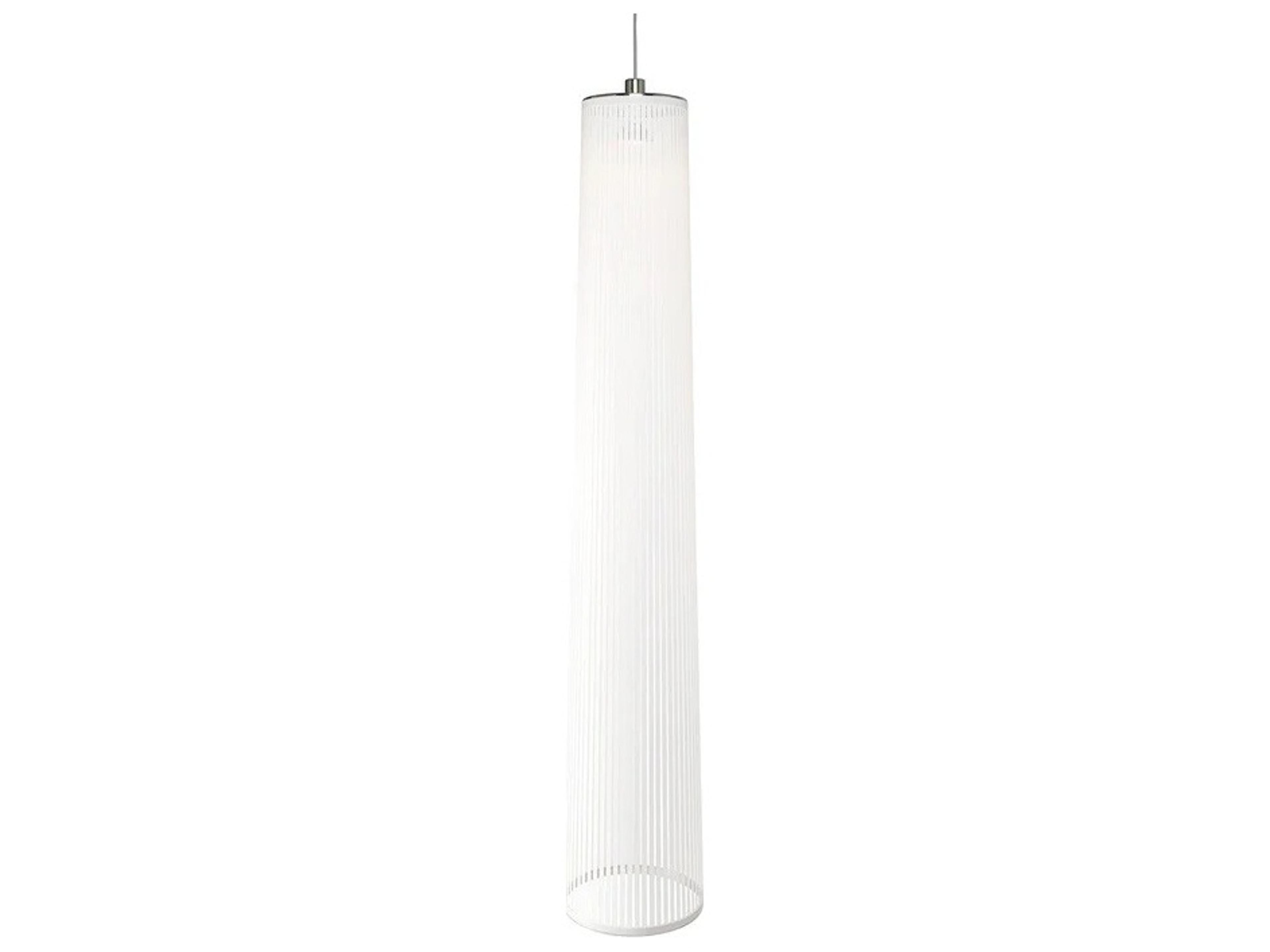 Solis 1-Light White Cylinder Pendant
