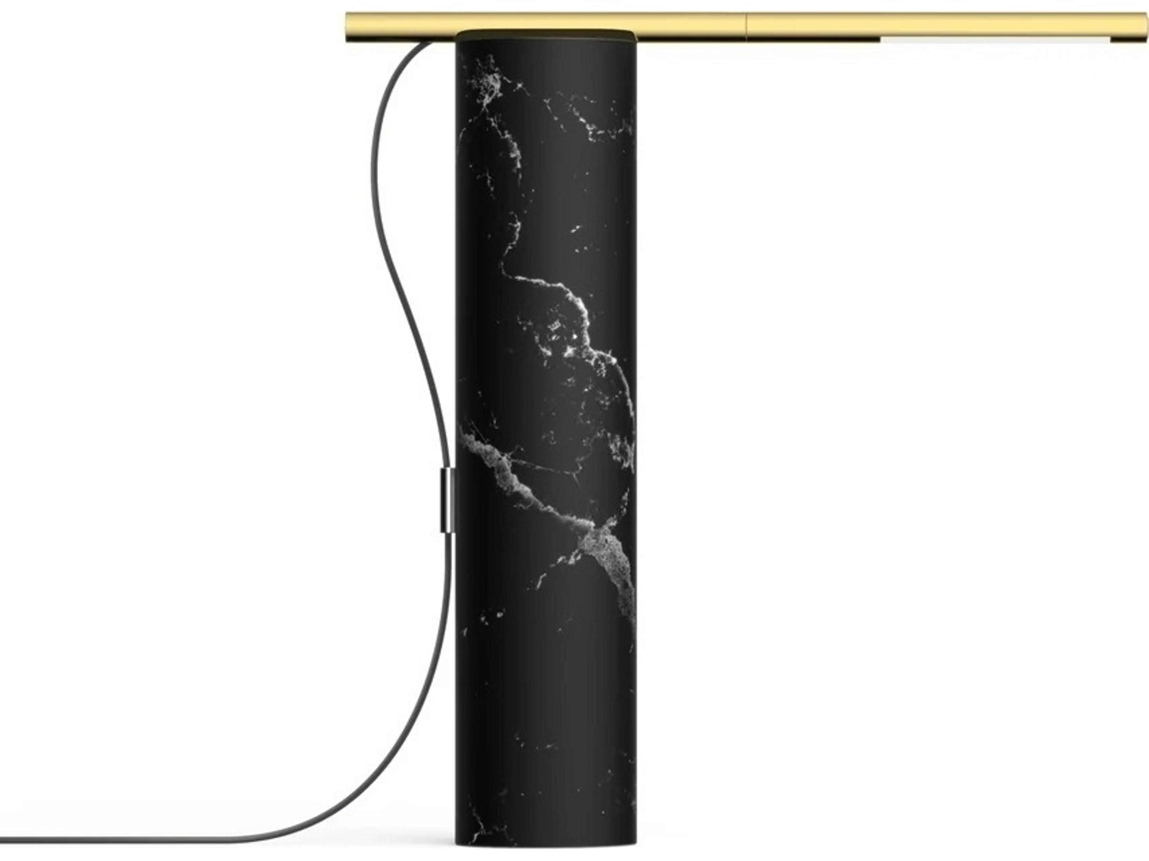 T.O Black Marble Brass Table Lamp