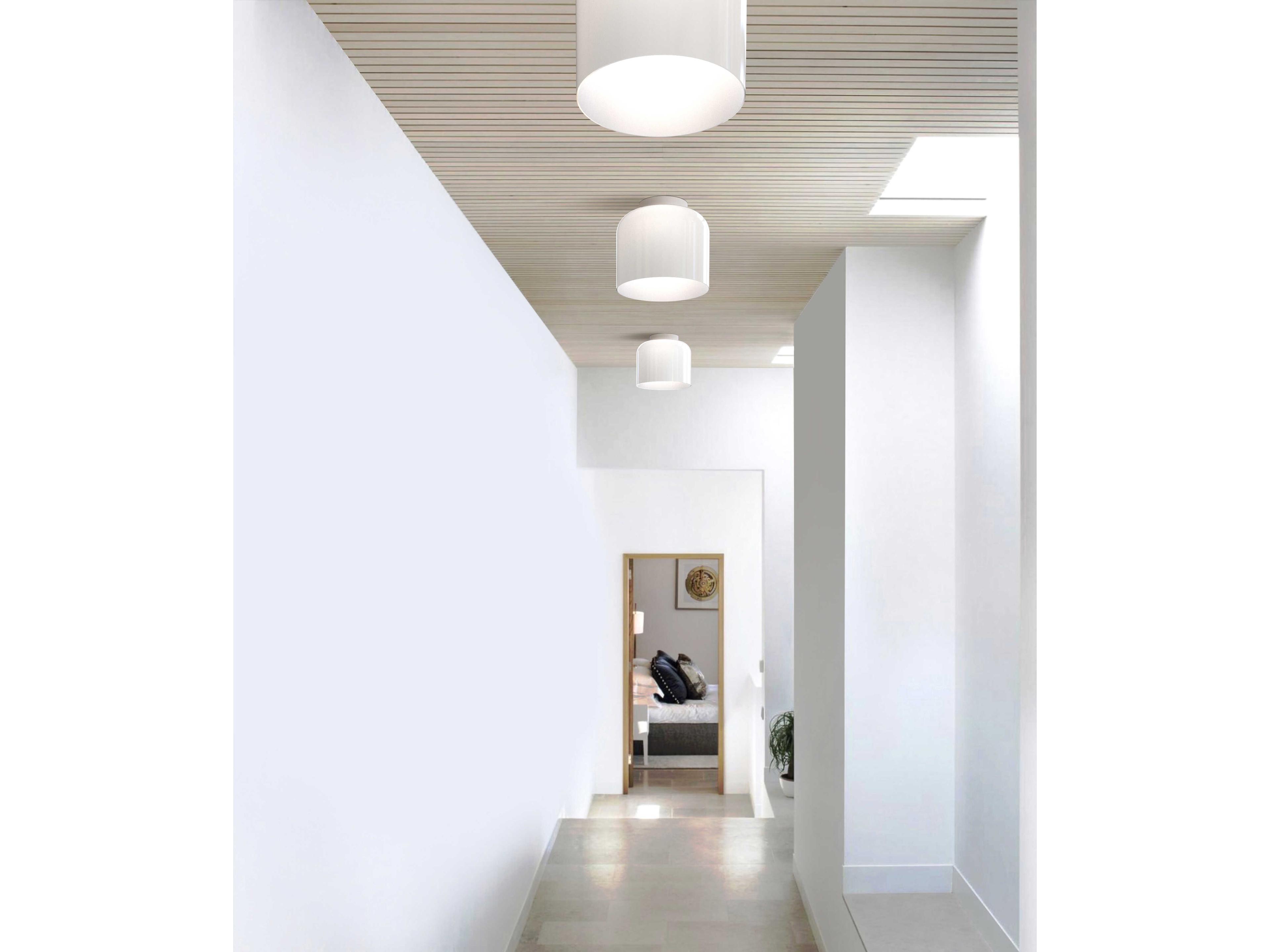 Pablo Totem 1-Light Opal White Dome Flush Mount