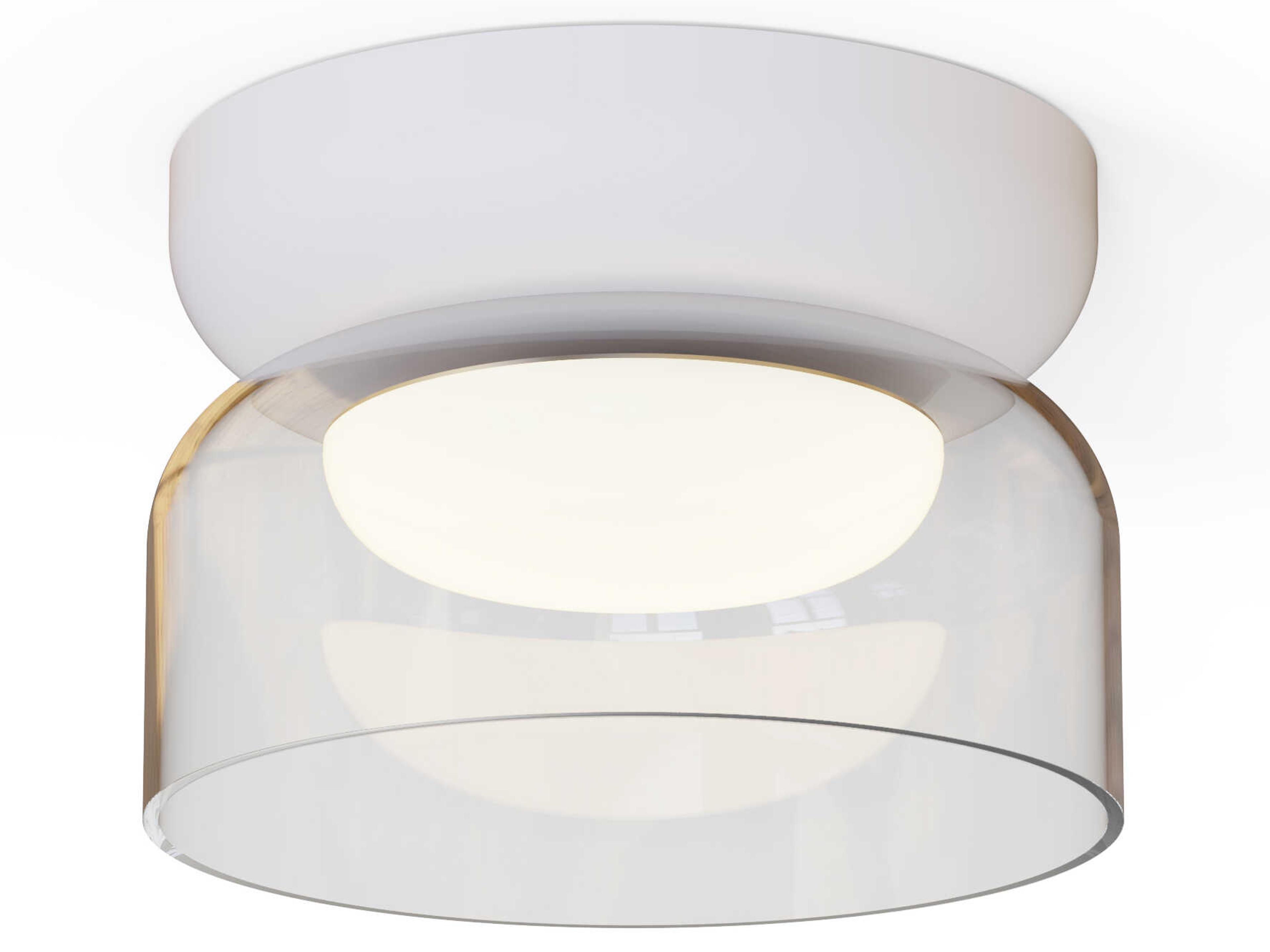Totem Mini 1-Light Clear Dome Flush Mount