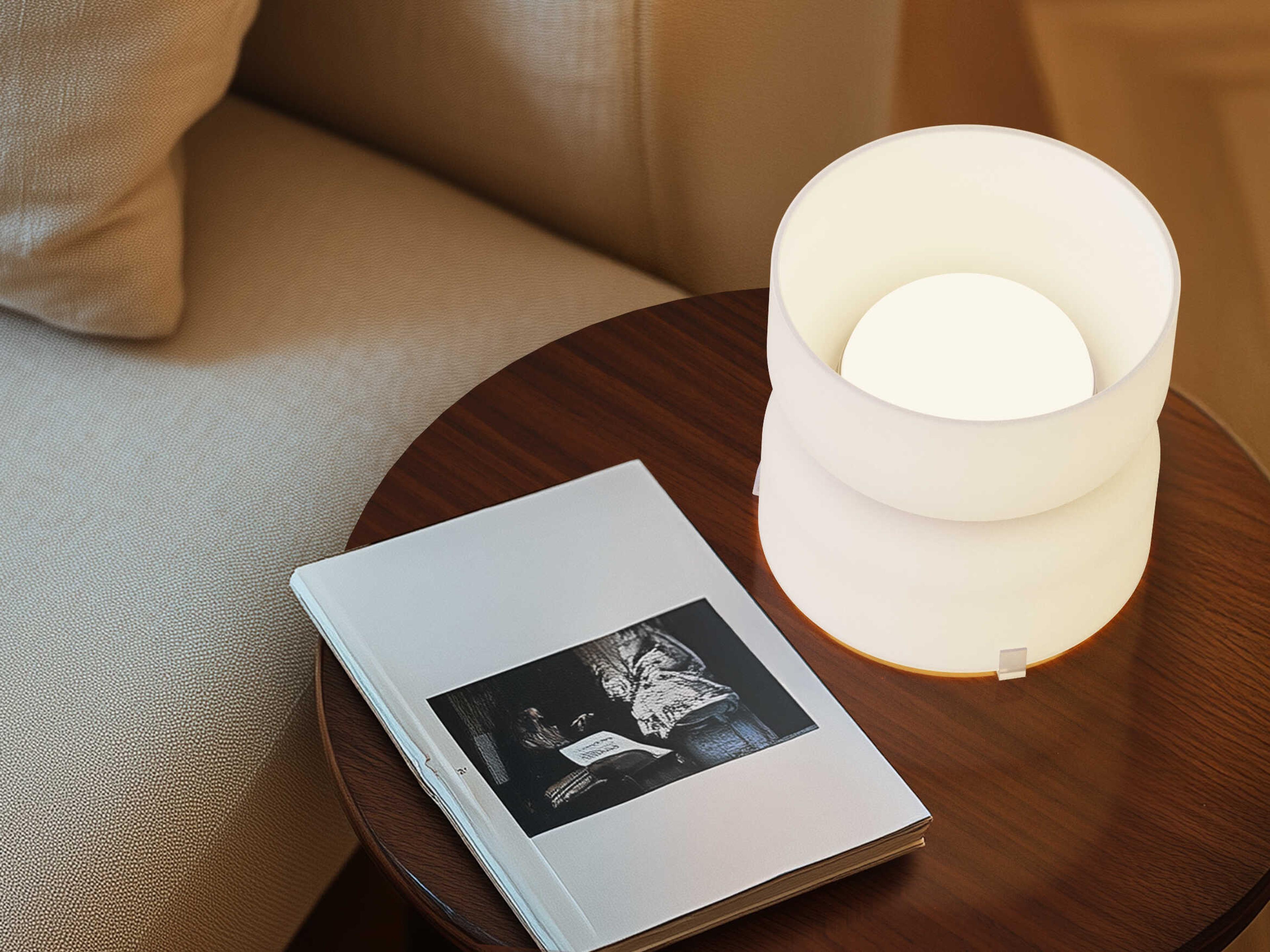 Pablo Totem Mini White Table Lamp