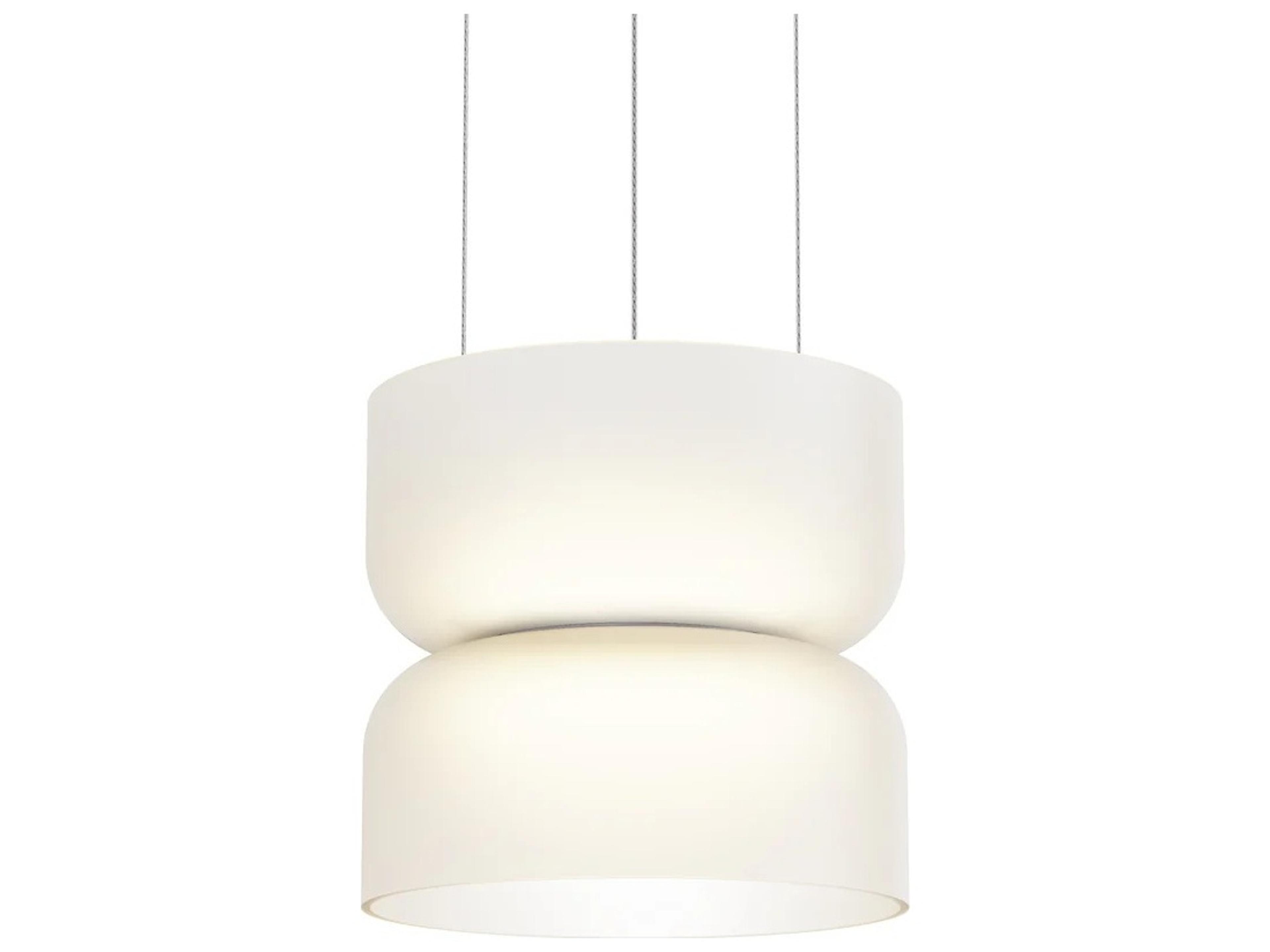 Totem Mini 2-Light White Geometric Pendant