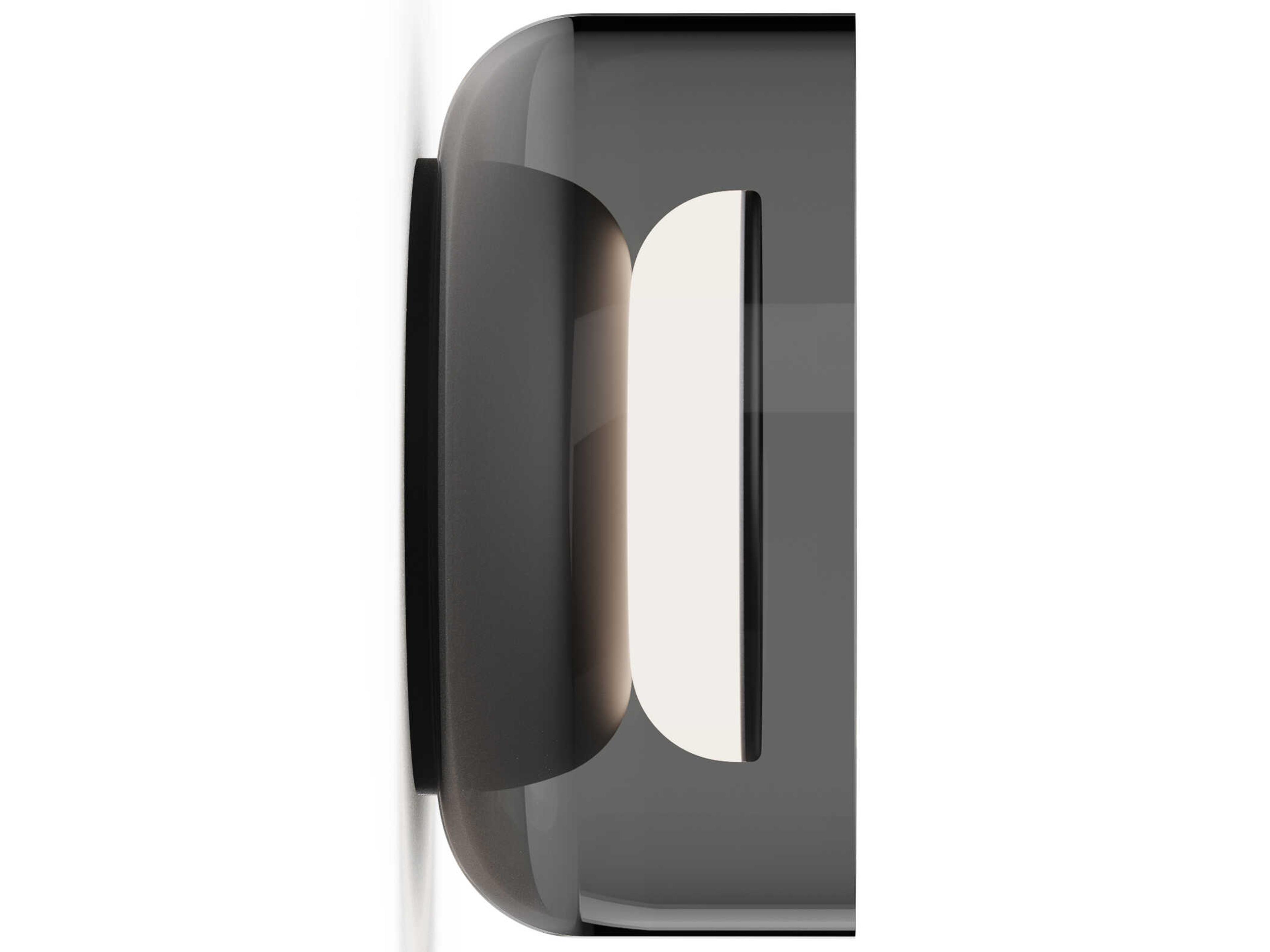 Pablo Totem 1-Light Black Smoke Wall Sconce