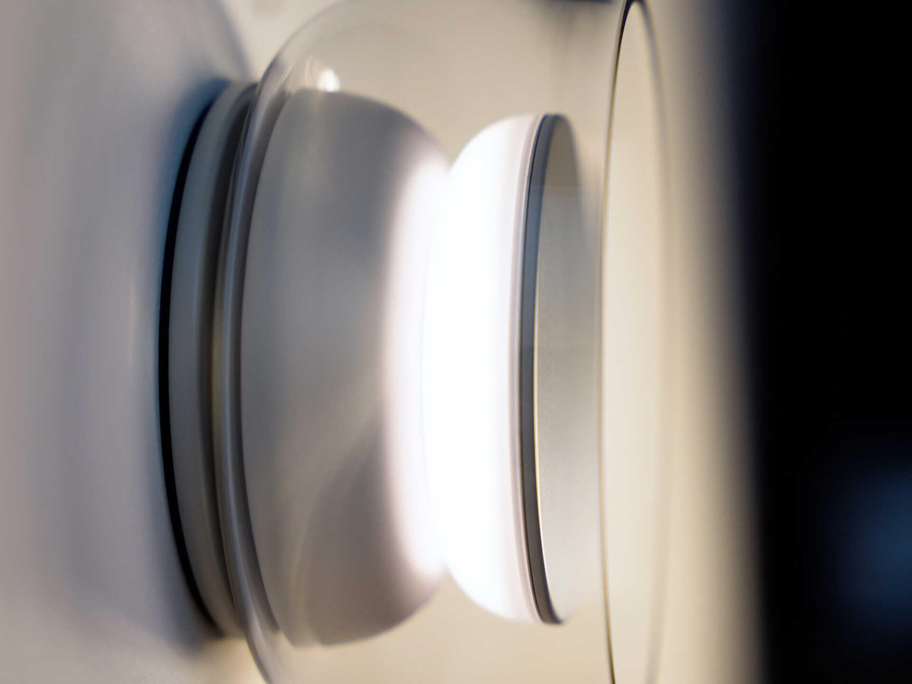 Pablo Totem 1-Light Grey Clear Wall Sconce