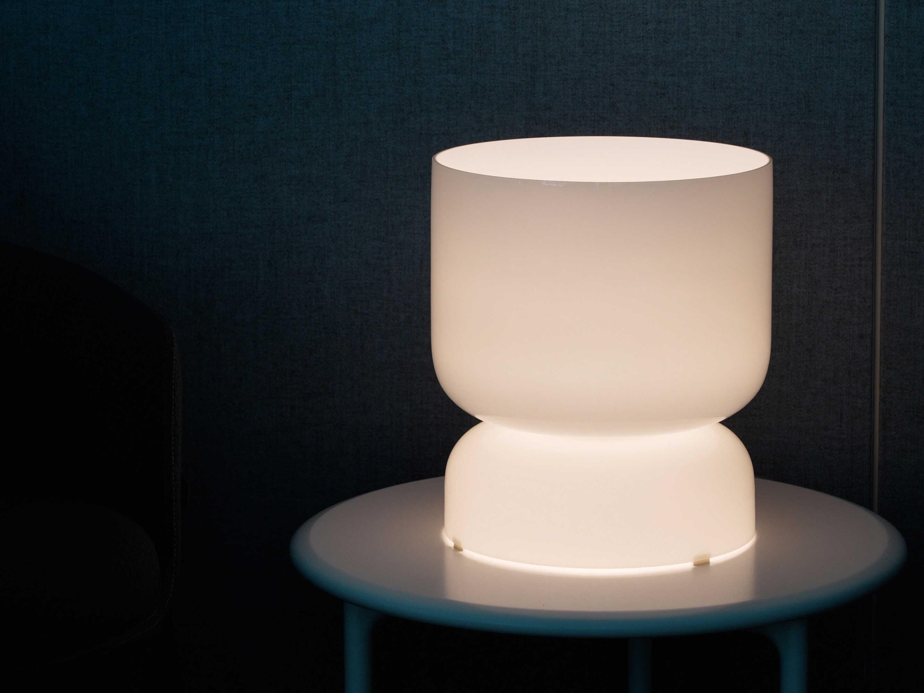 Pablo Totem Opal White Table Lamp