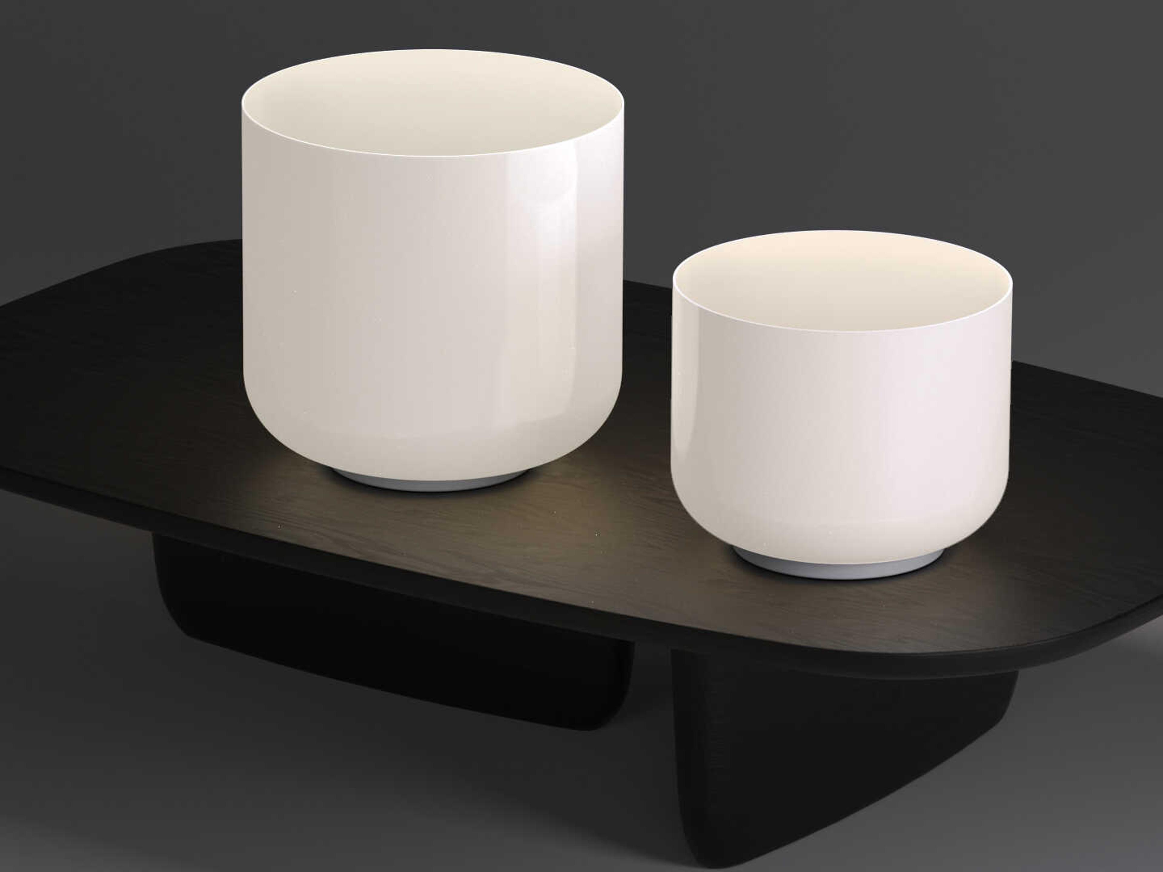 Pablo Totem Opal White Table Lamp