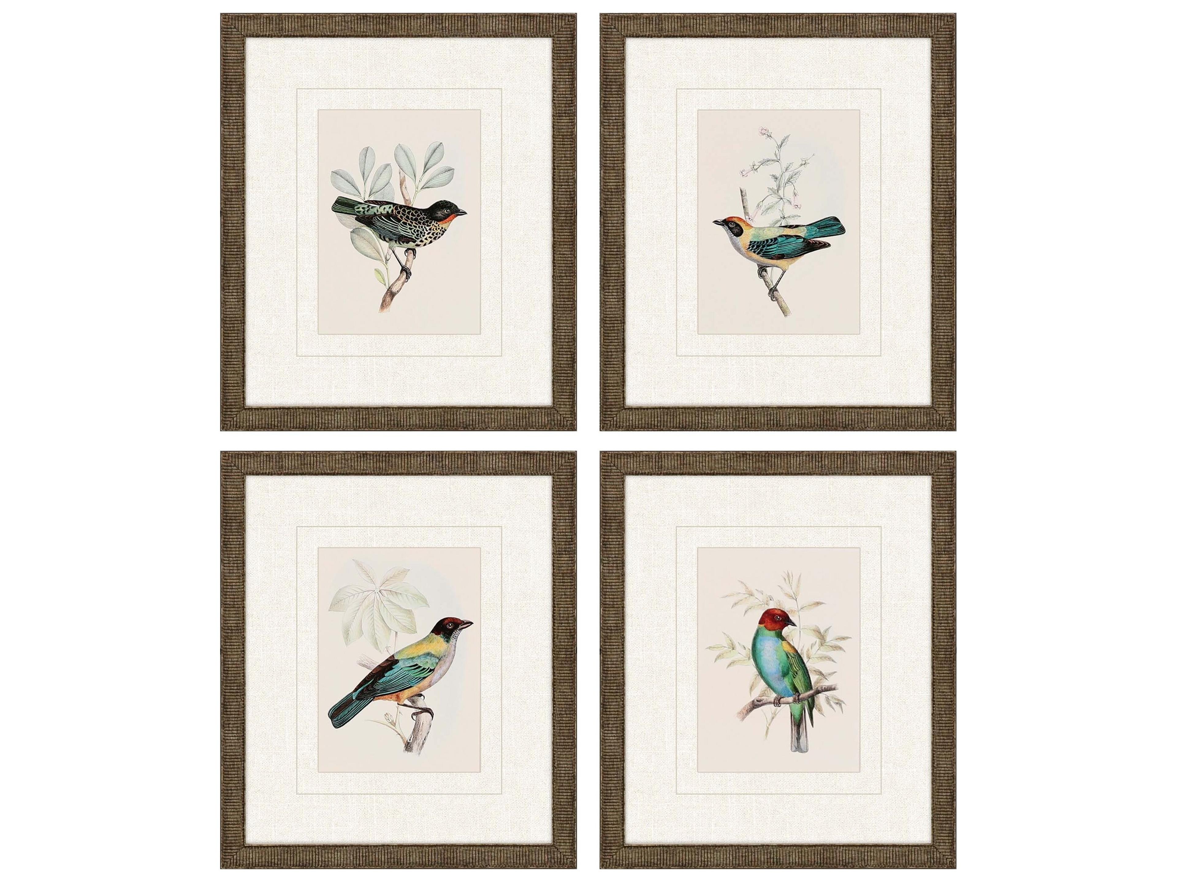 Paragon Animals On Perch-I Wall Art Set of 4
