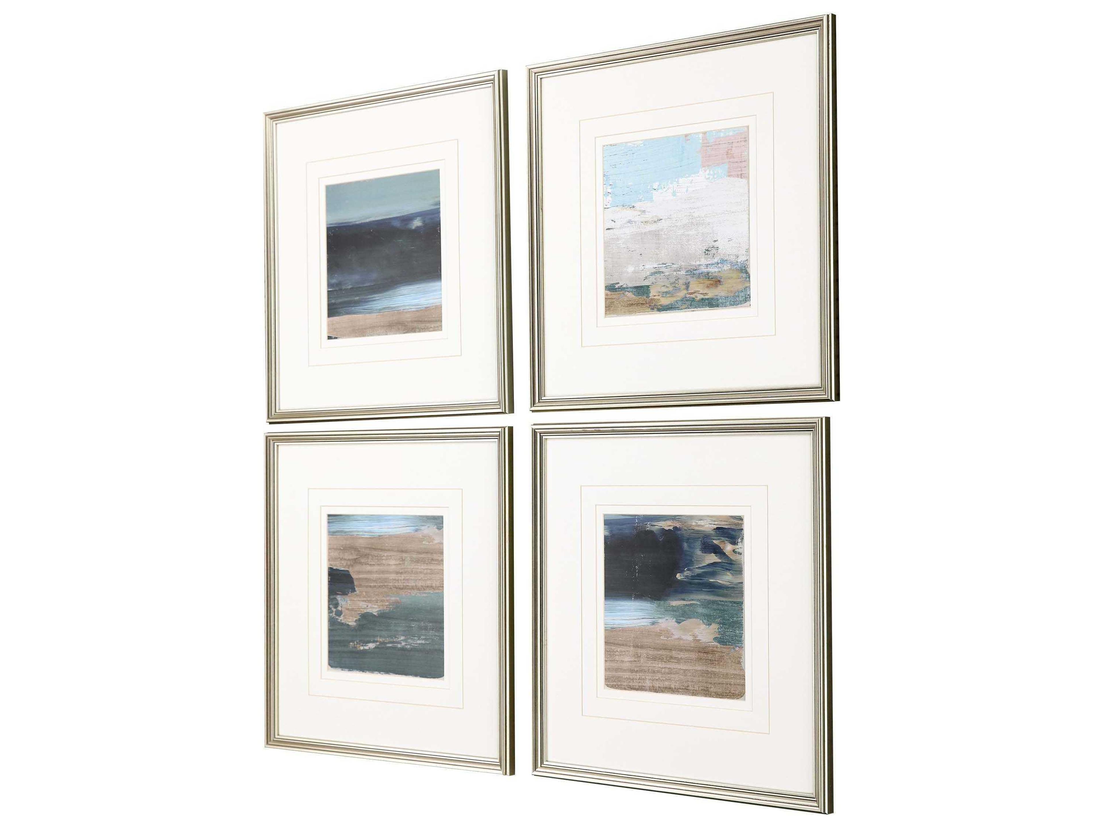 Paragon Rustic Mosaic Framed Prints Set of 4