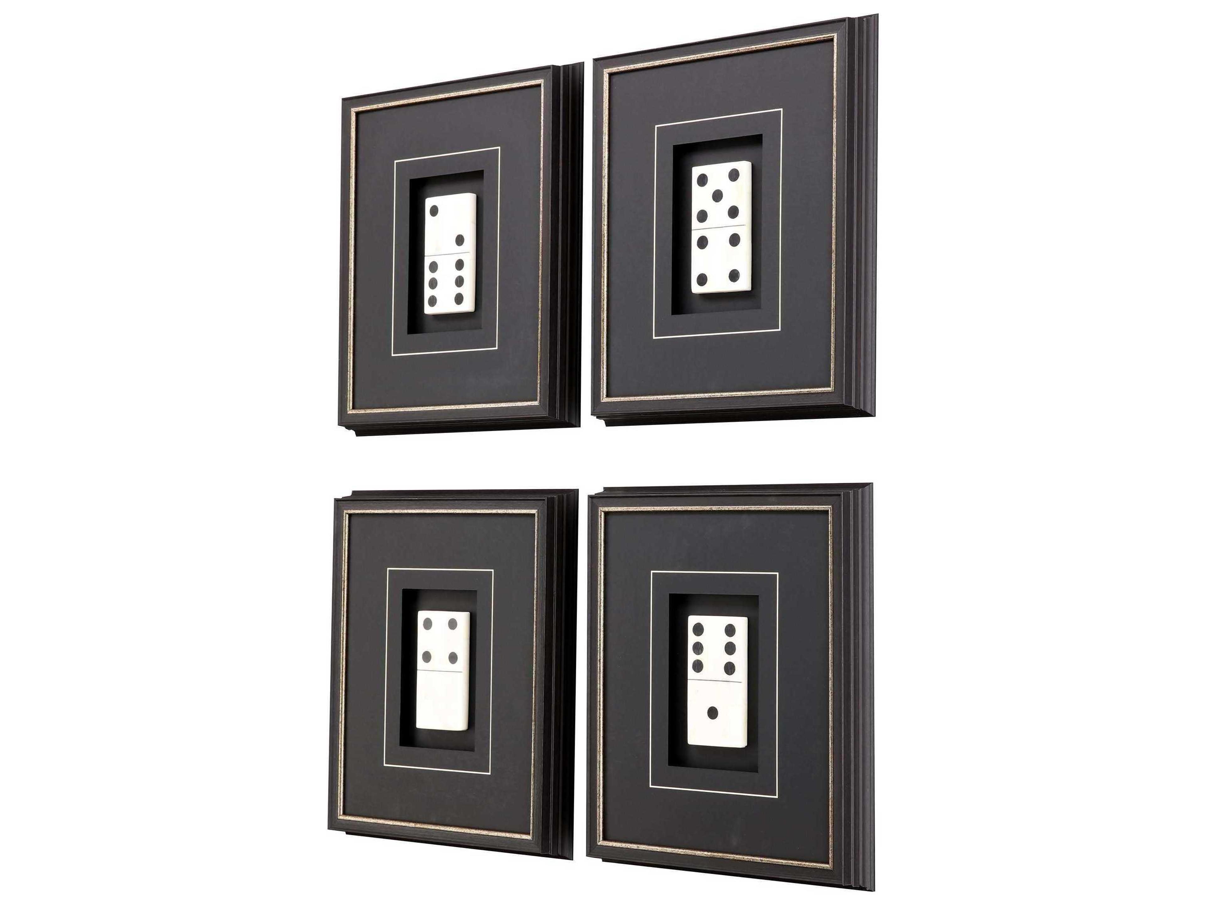 Paragon Dominoes Shadow Boxes Set of 4