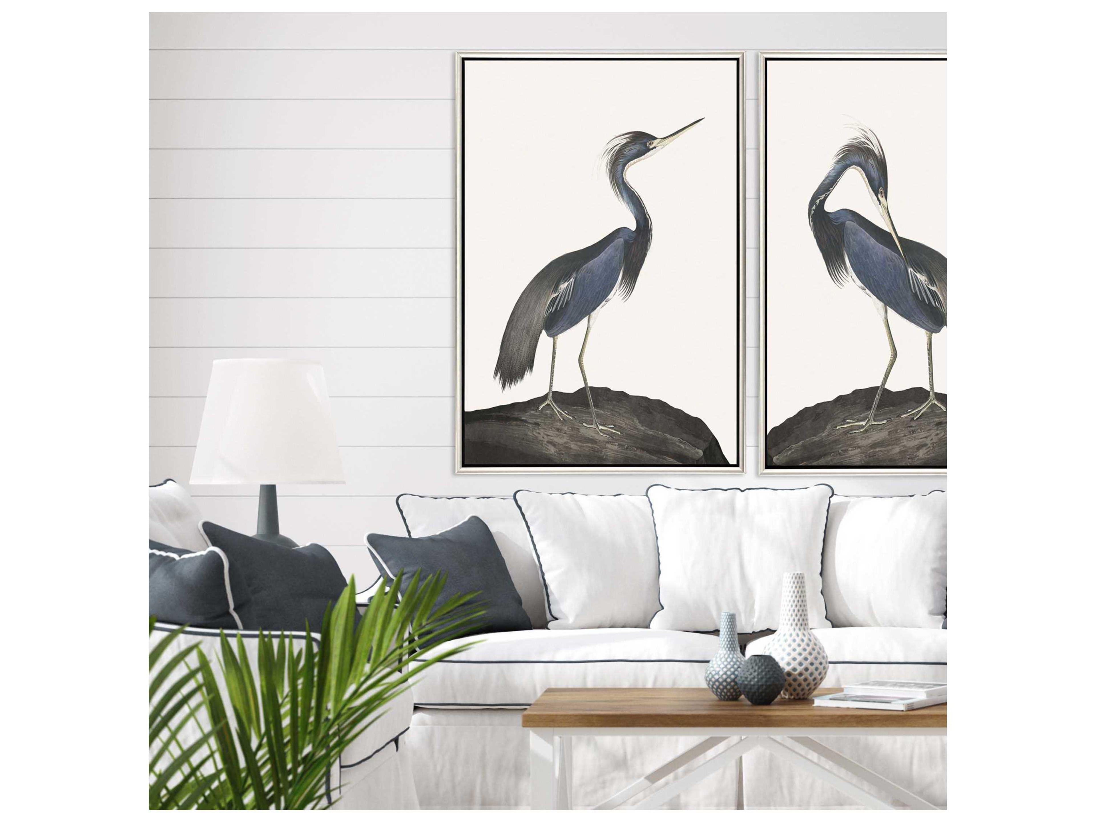 Paragon Great Heron-I Canvas Wall Art