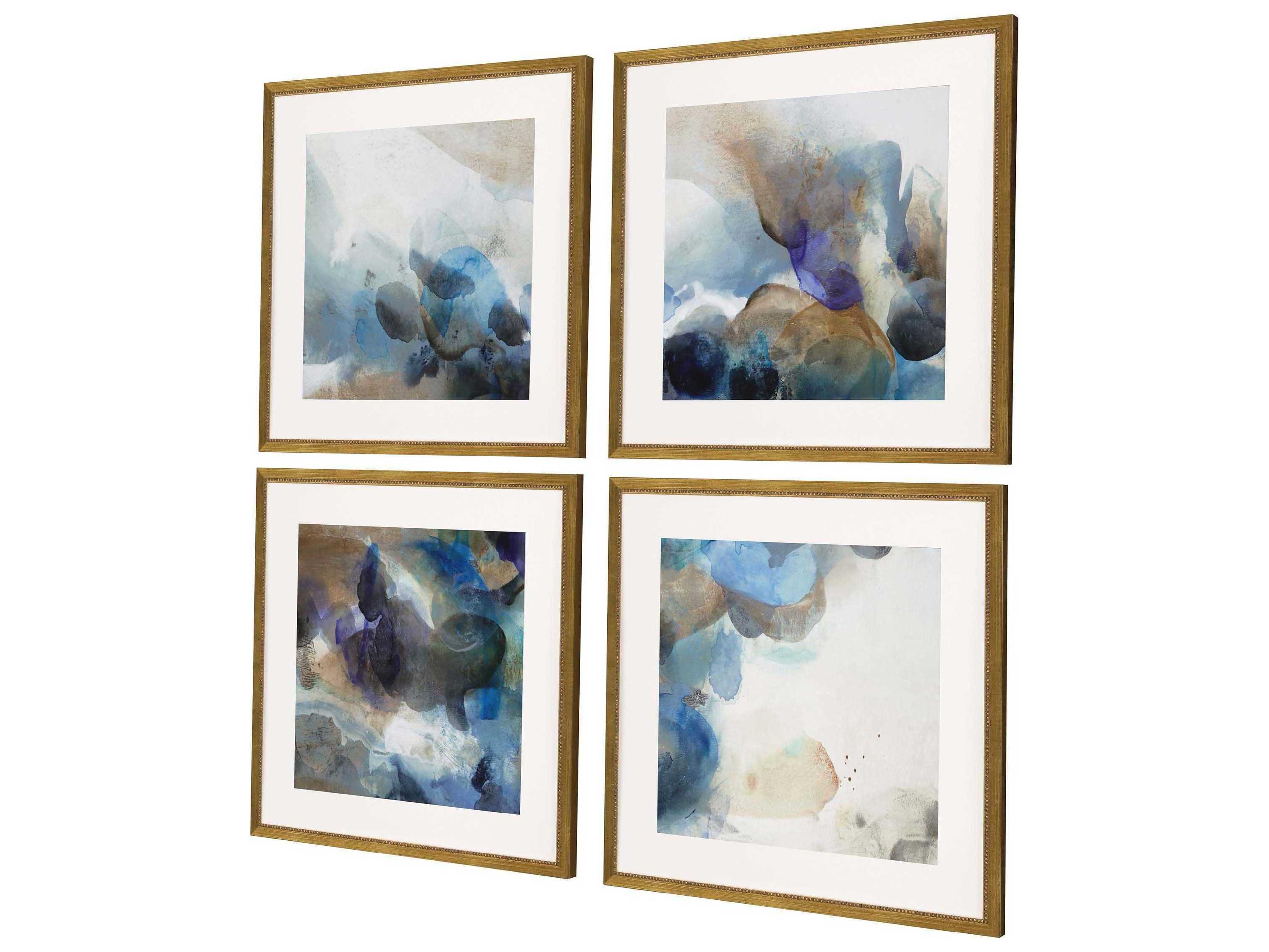 Paragon Pebbles Framed Prints Set of 4