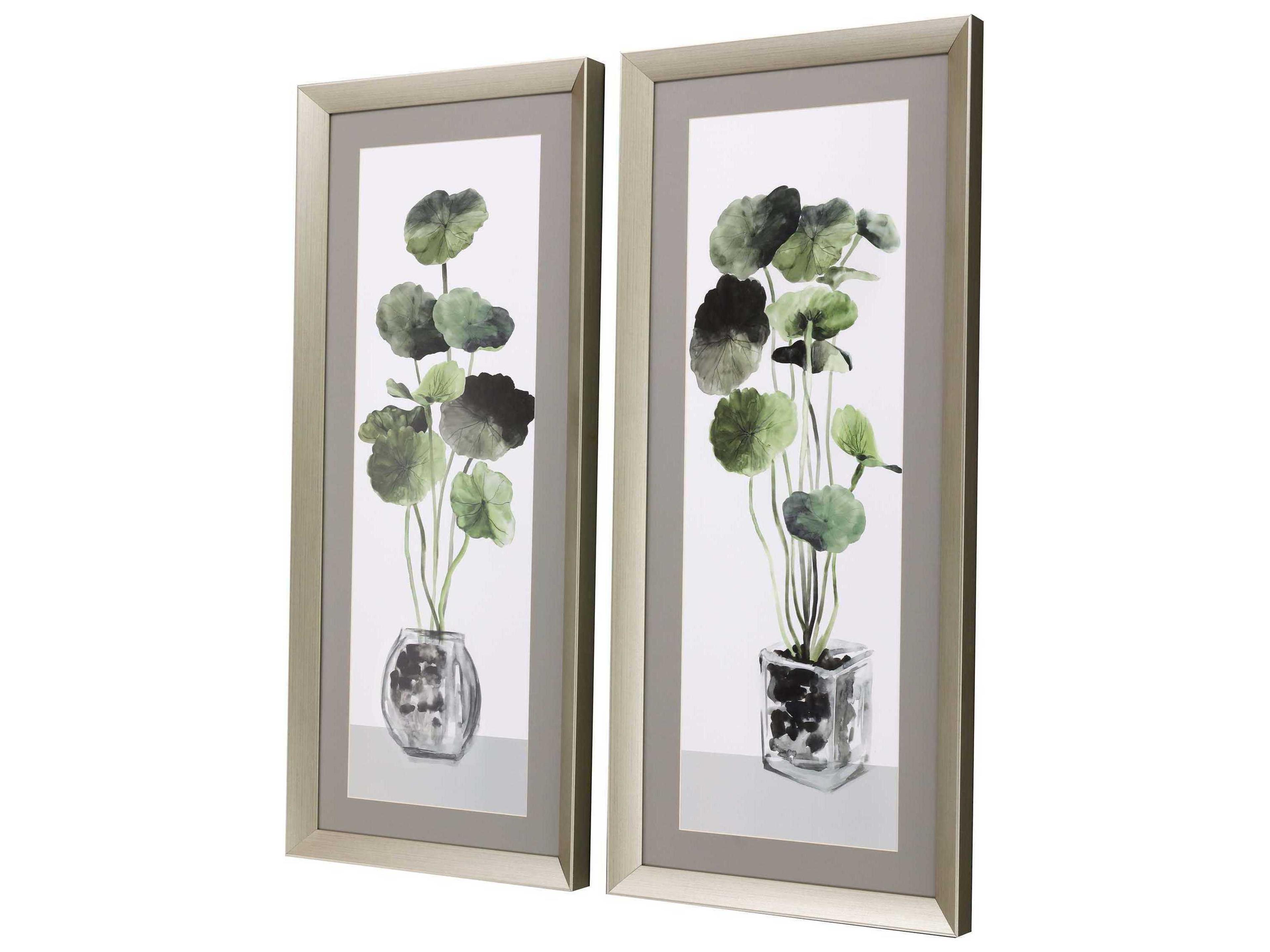 Paragon Simple Glass Framed Prints Set of 2