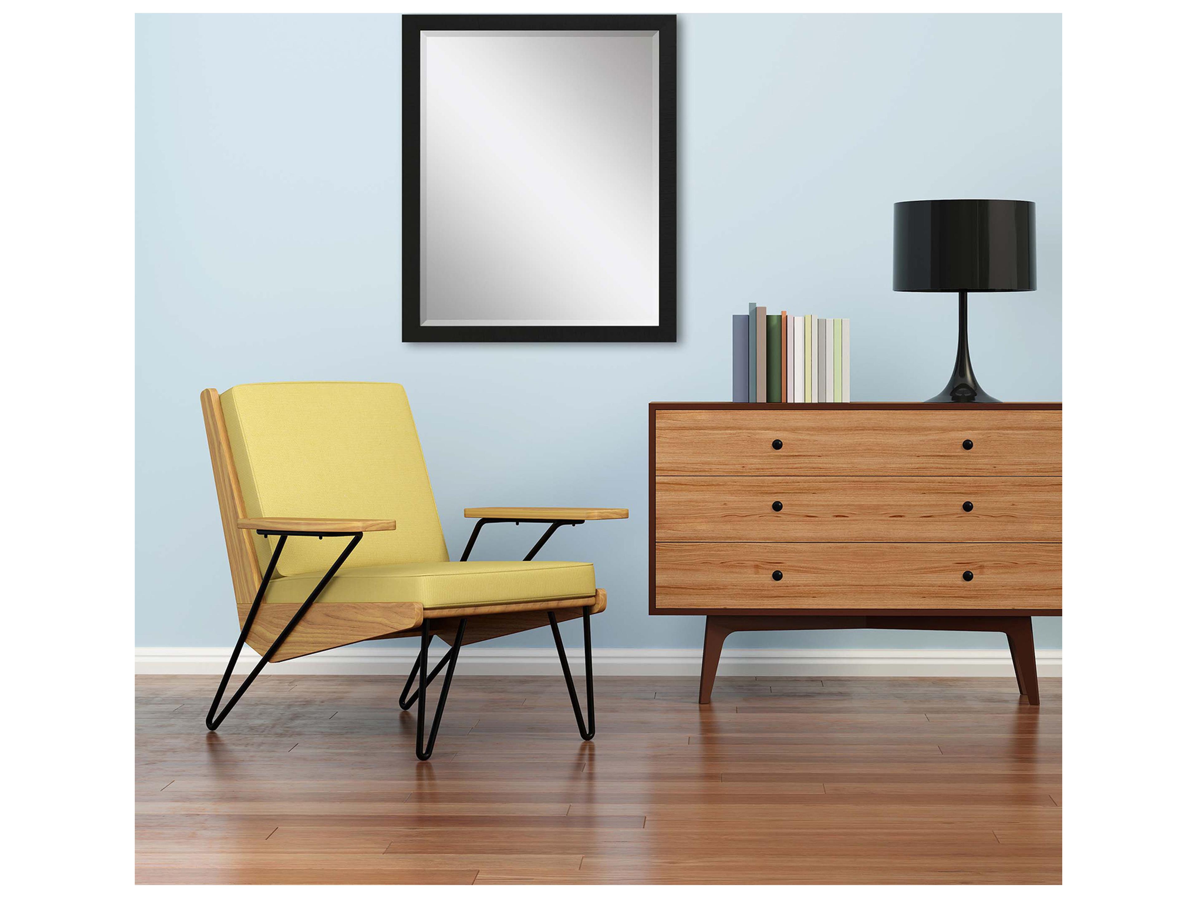 Paragon 869 Mirror Group Black Silvered Wall Rectangular Mirror