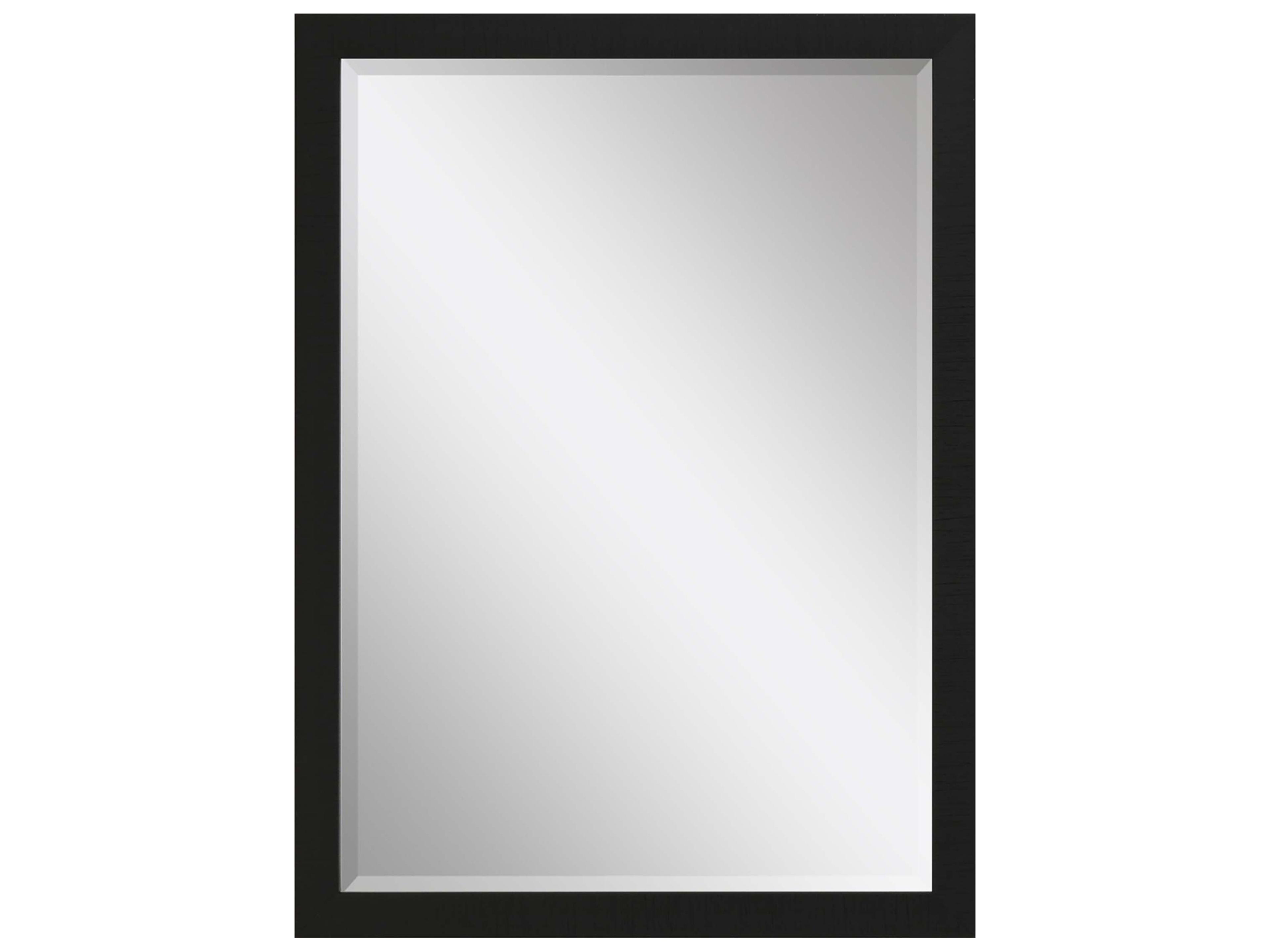869 Mirror Group Black Silvered Wall Rectangular Mirror
