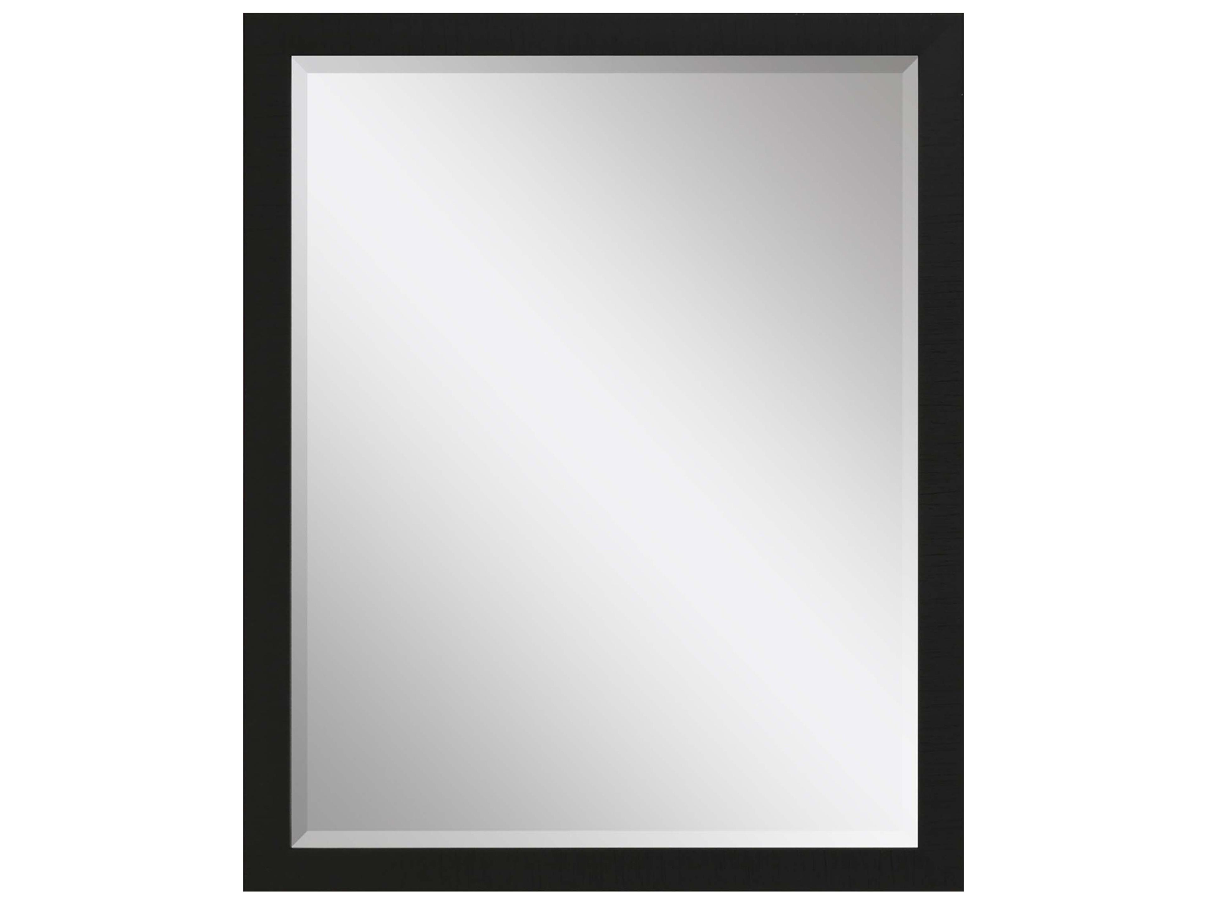 869 Mirror Group Black Silvered Wall Rectangular Mirror