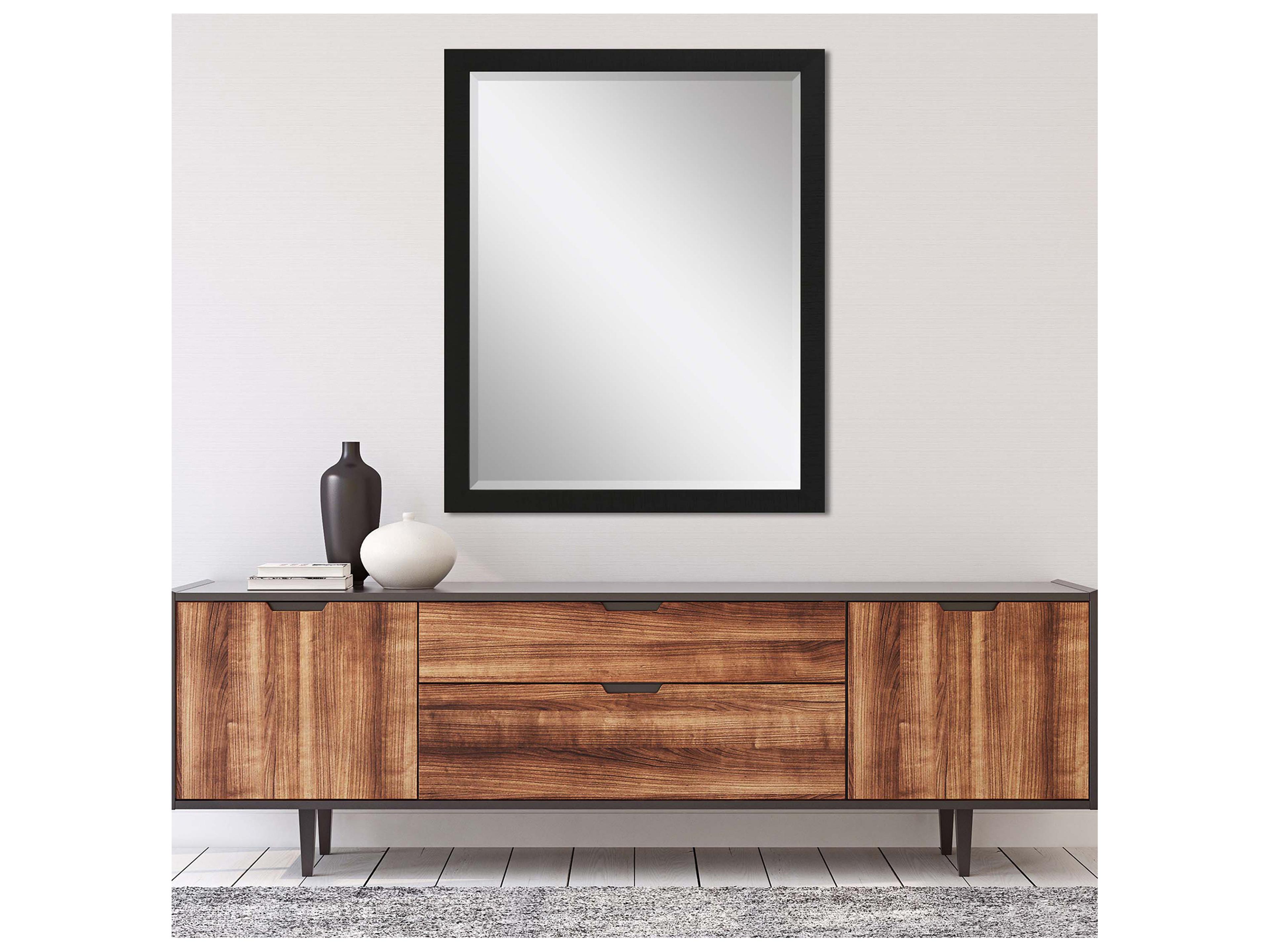 Paragon 869 Mirror Group Black Silvered Wall Rectangular Mirror