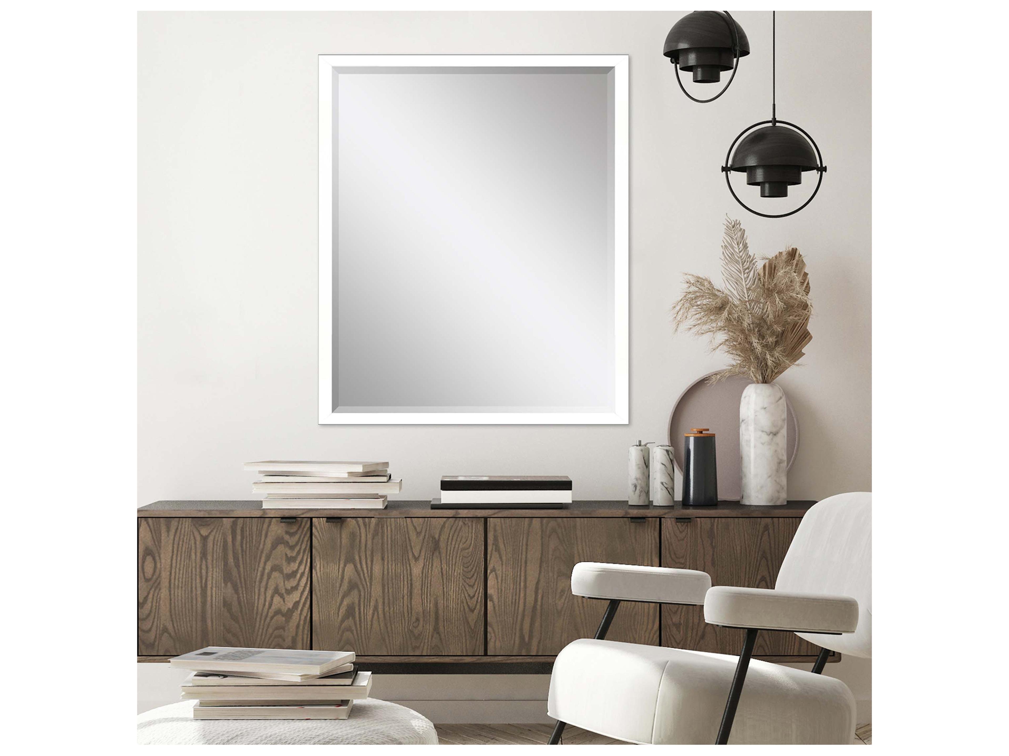 Paragon 867 Mirror Group White Silvered Wall Rectangular Mirror
