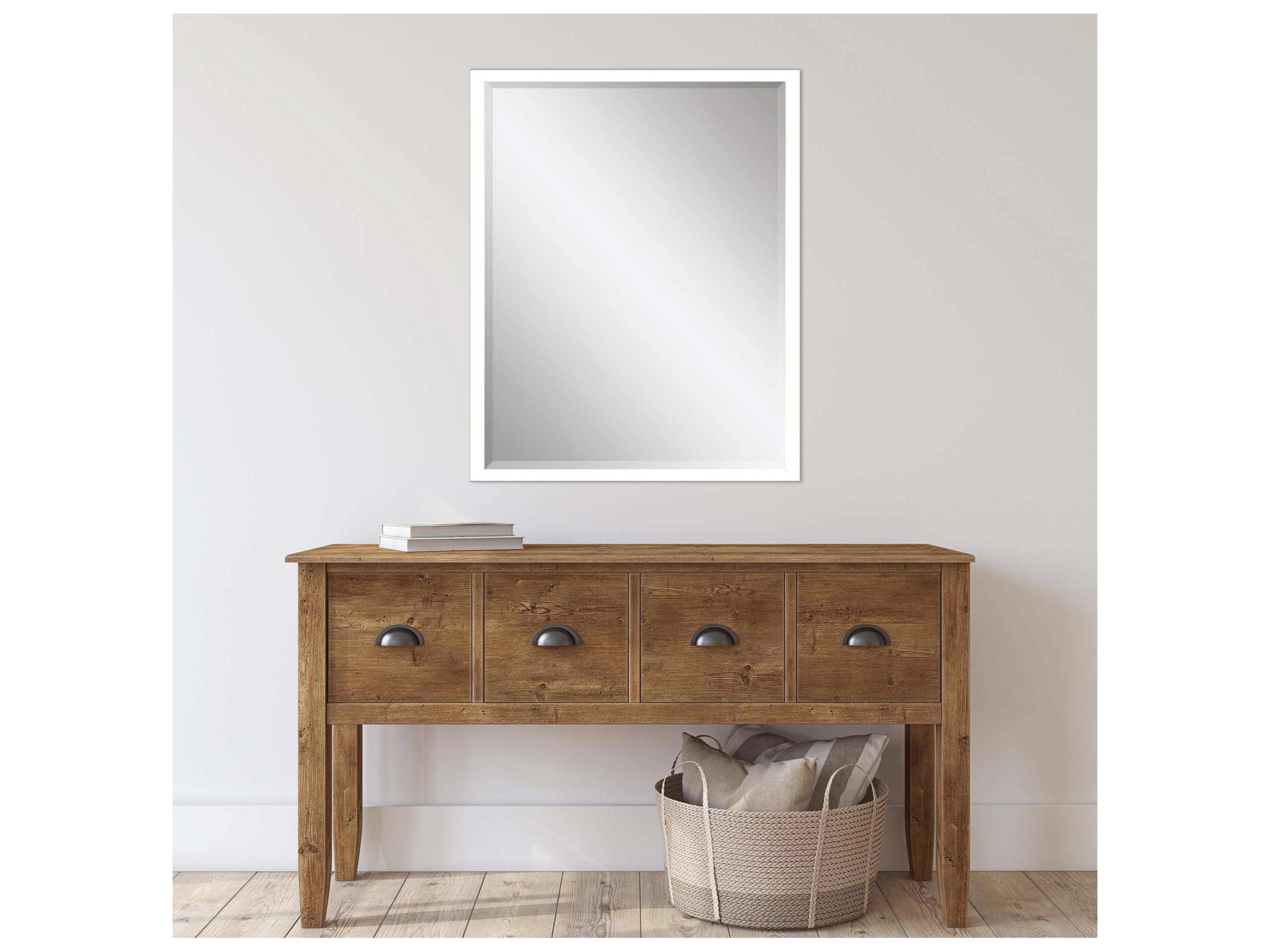 Paragon 867 Mirror Group White Silvered Wall Rectangular Mirror