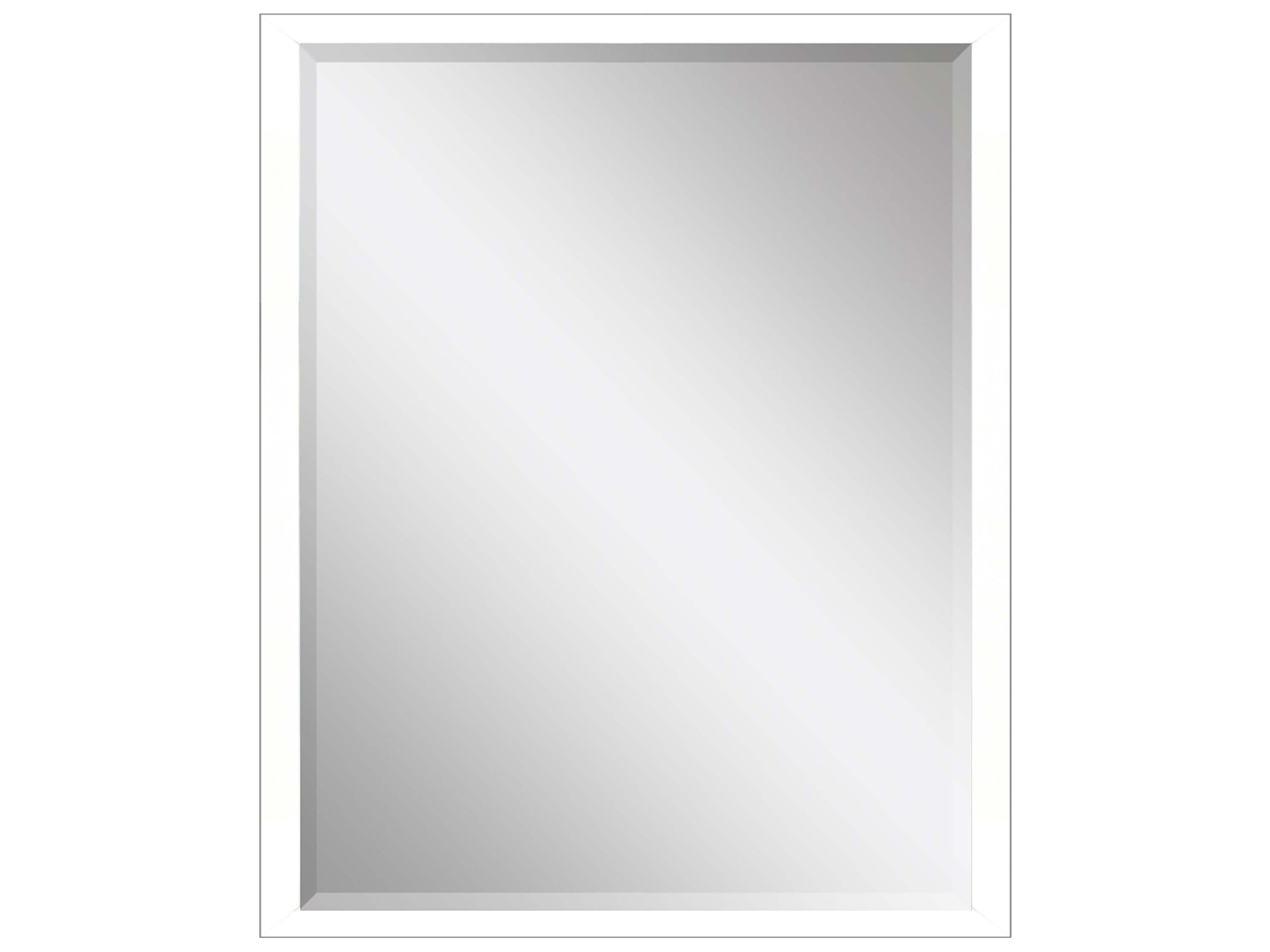 Paragon 867 Mirror Group White Silvered Wall Rectangular Mirror