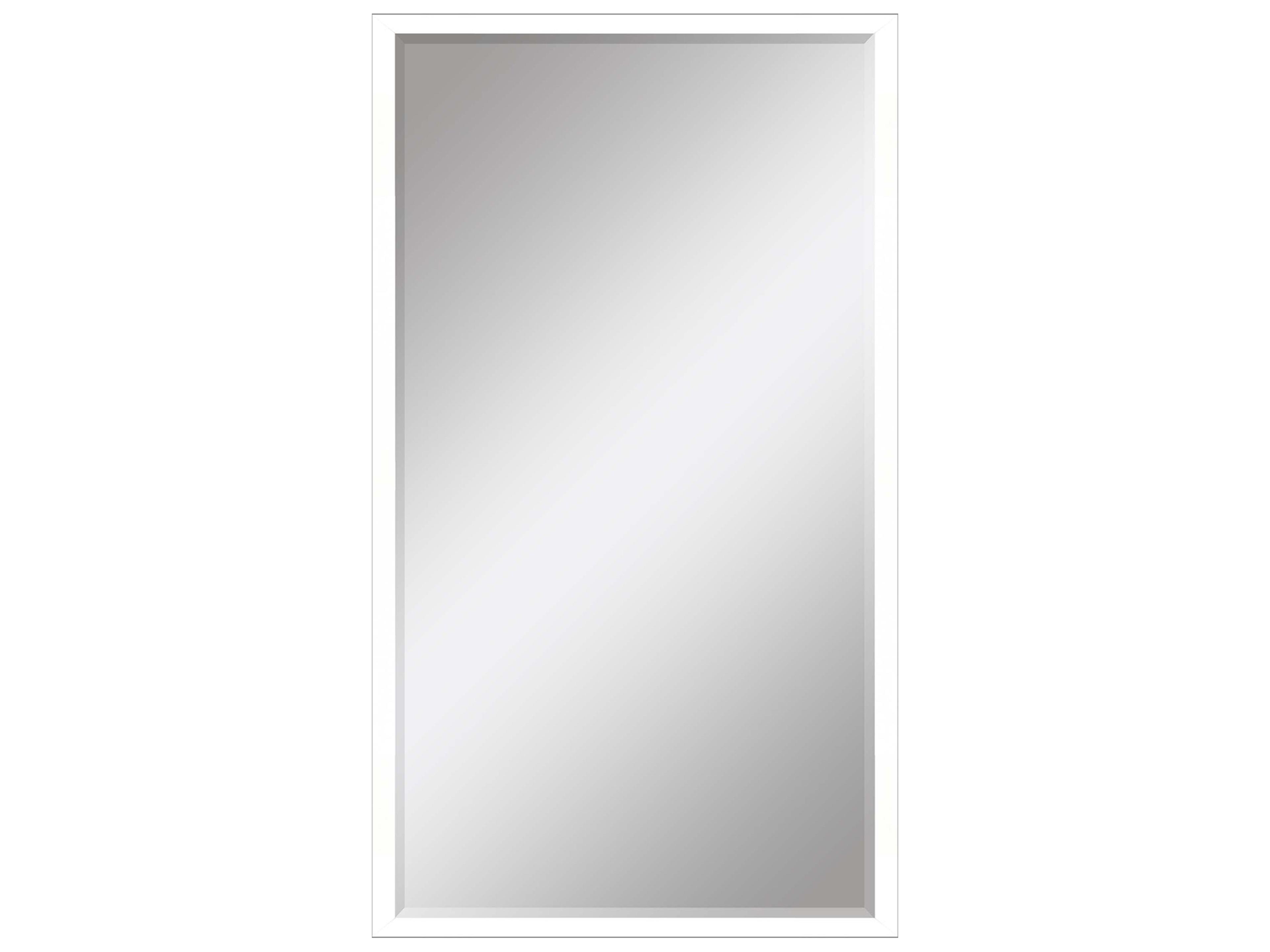 867 Mirror Group White Silvered Wall Rectangular Mirror