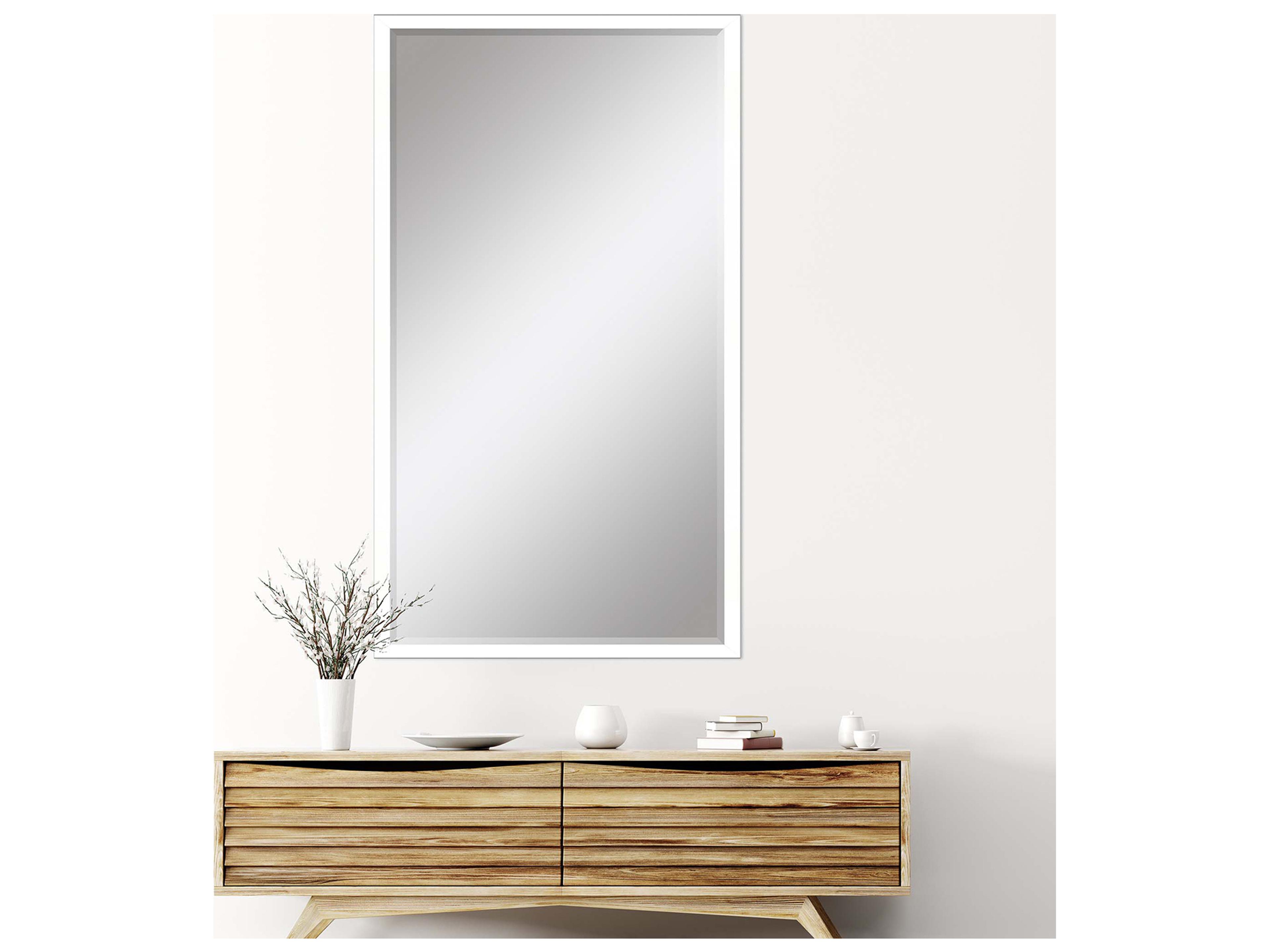 Paragon 867 Mirror Group White Silvered Wall Rectangular Mirror