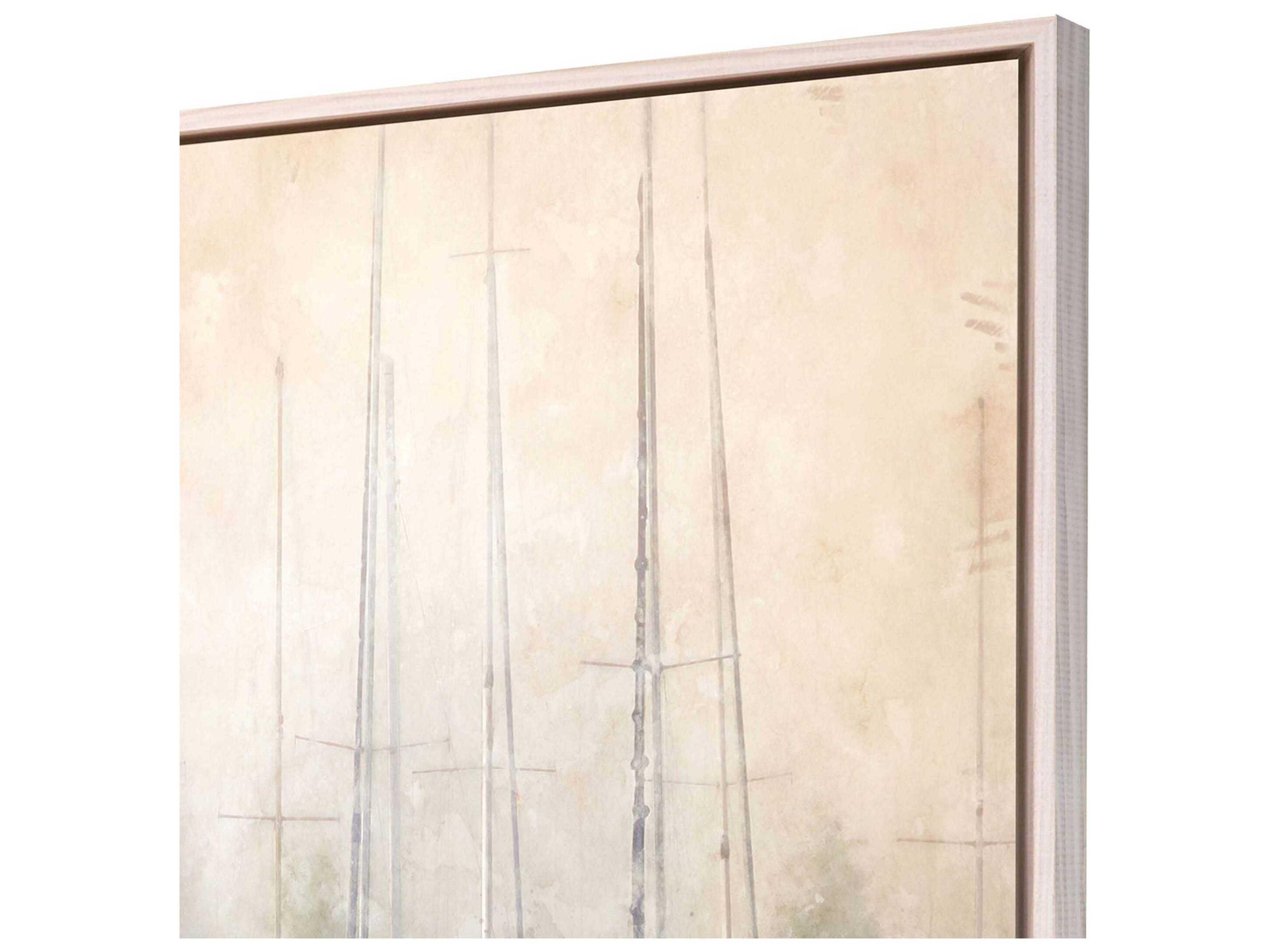 Paragon Waterside Sailboats in Fog Wall Art