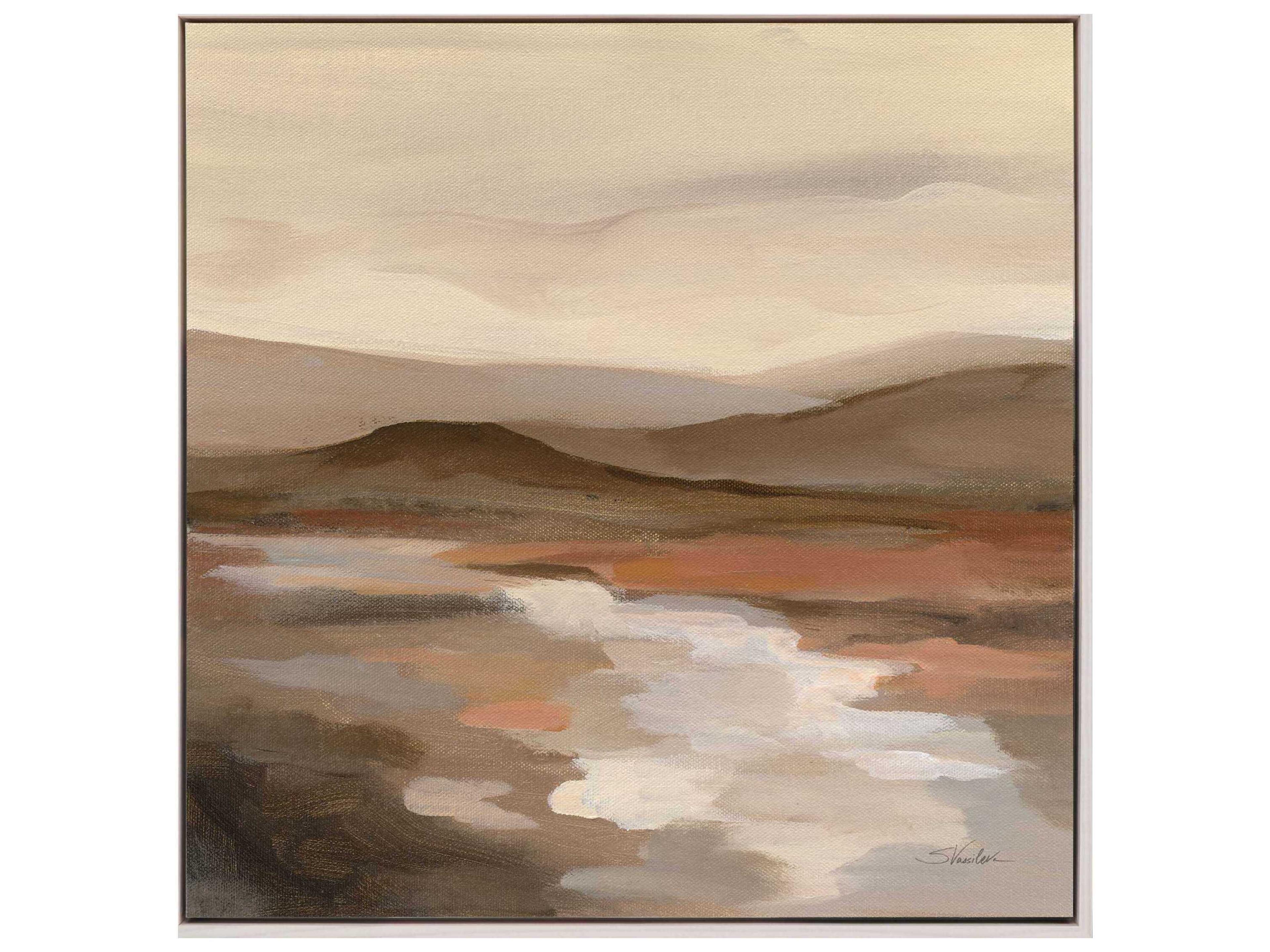 Paragon Waterside Cinnamon Riverbank-II Canvas Wall Art