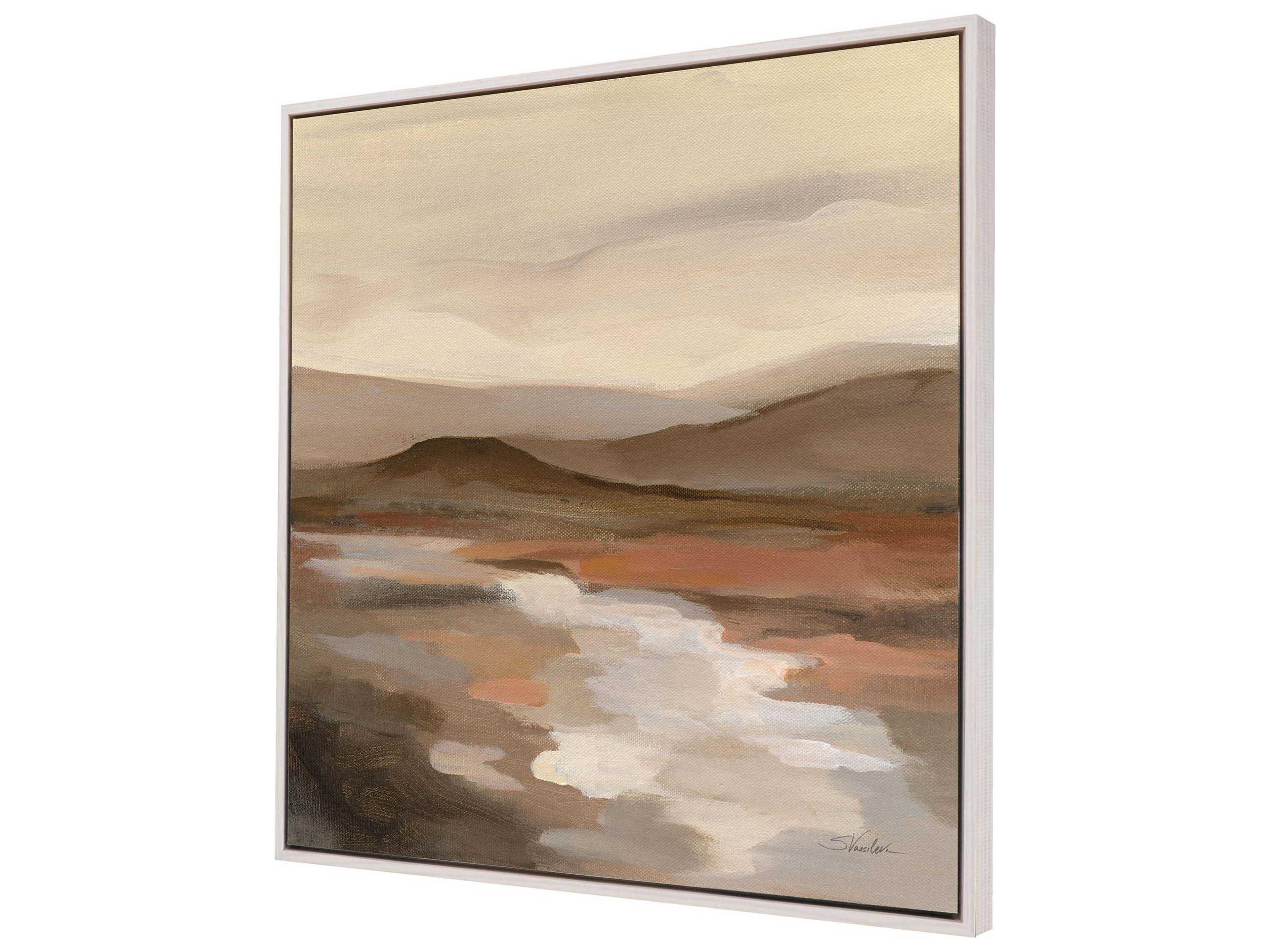Paragon Waterside Cinnamon Riverbank-II Canvas Wall Art