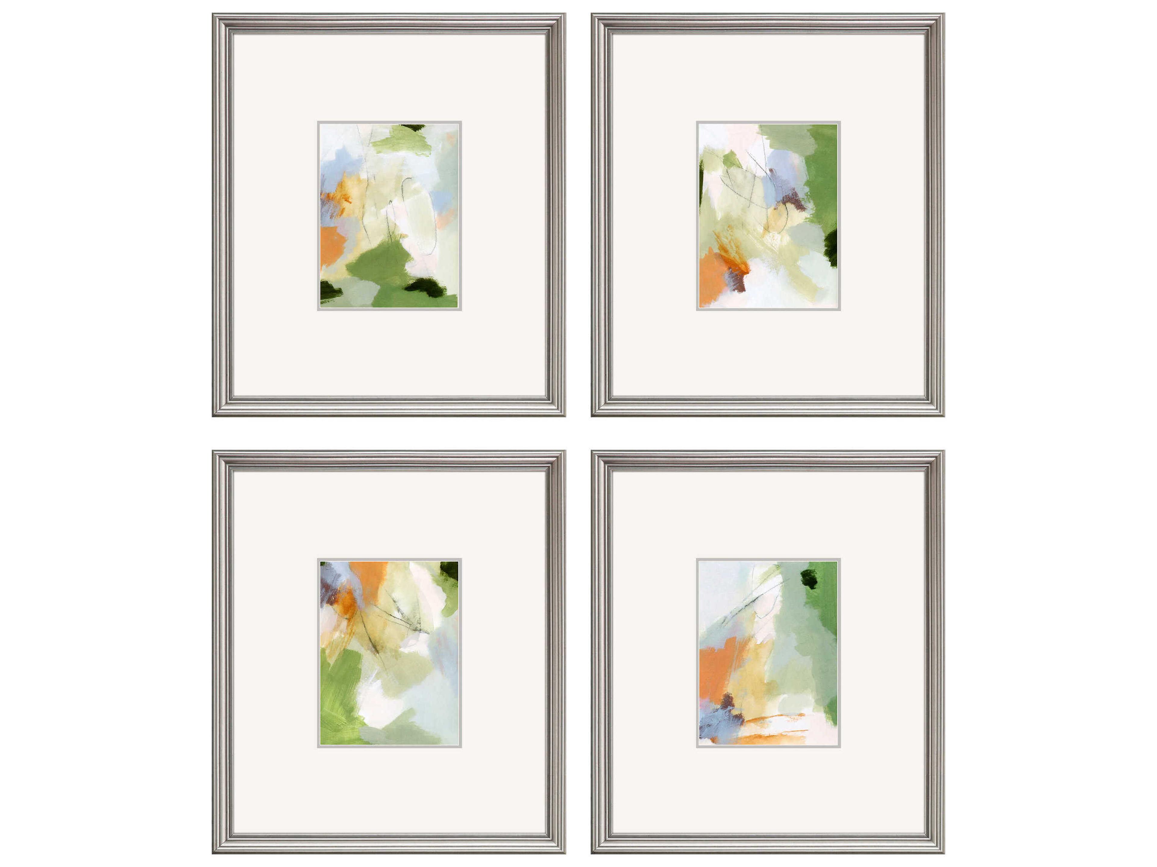 Abstract Verdure Wall Art Set of 4