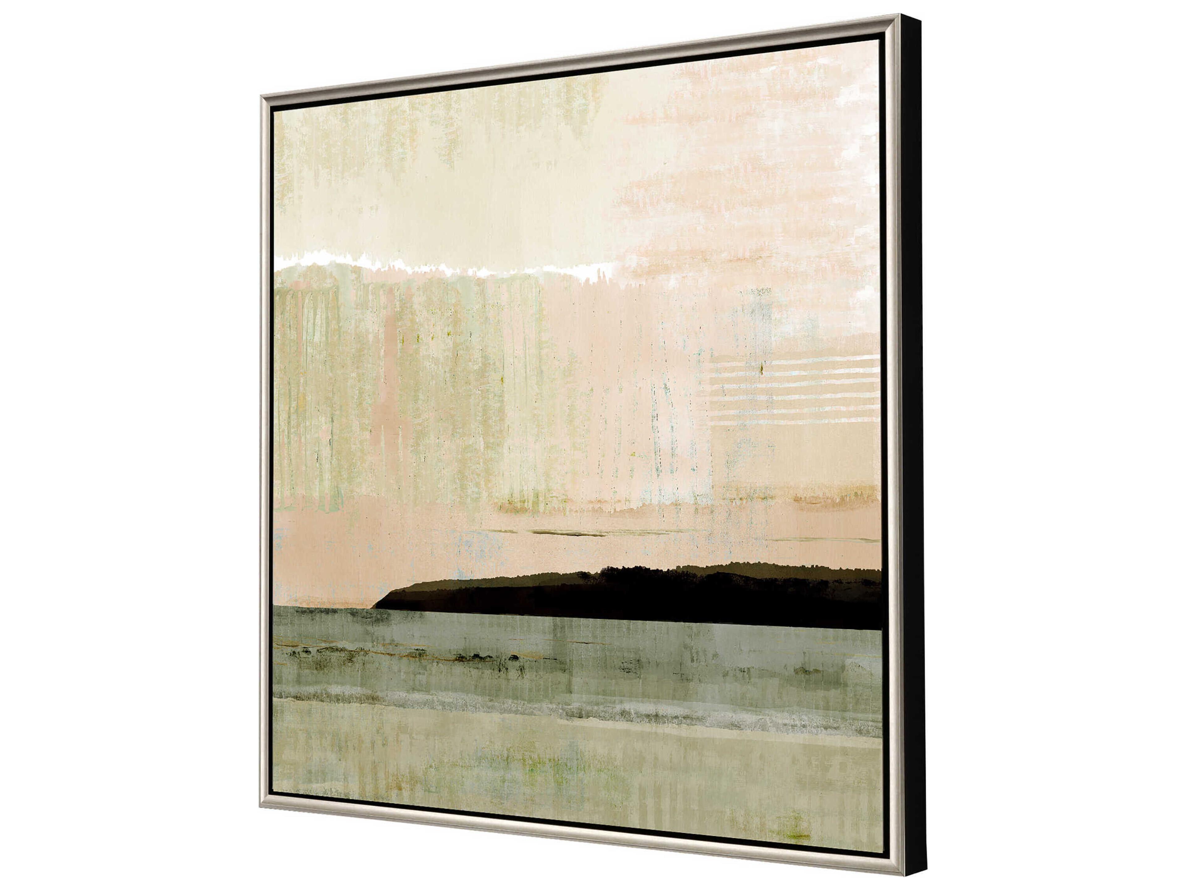 Paragon Waterside Blush Horizon-I Canvas Wall Art