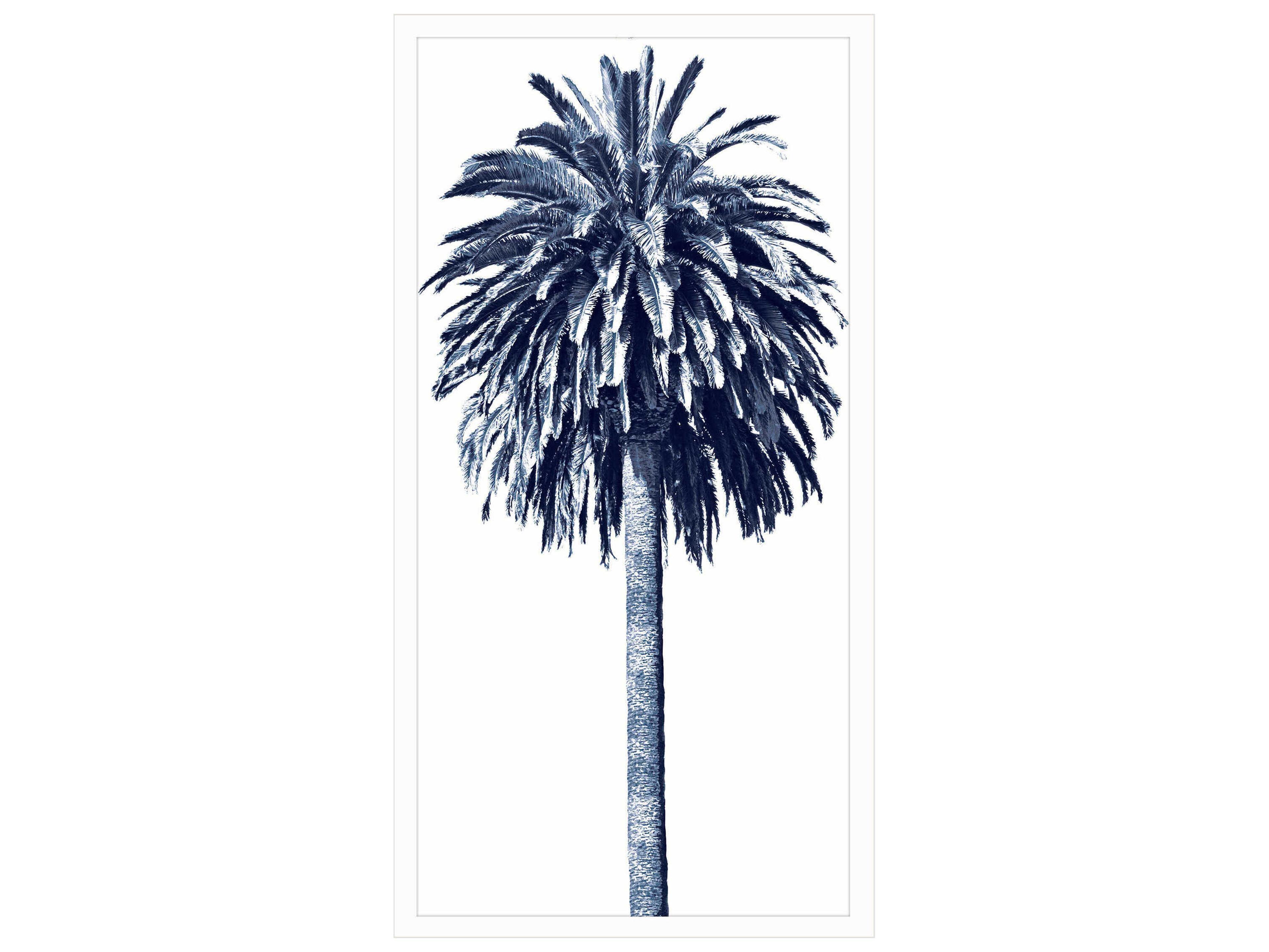 Waterside Palm Tree Blue-II Wall Art