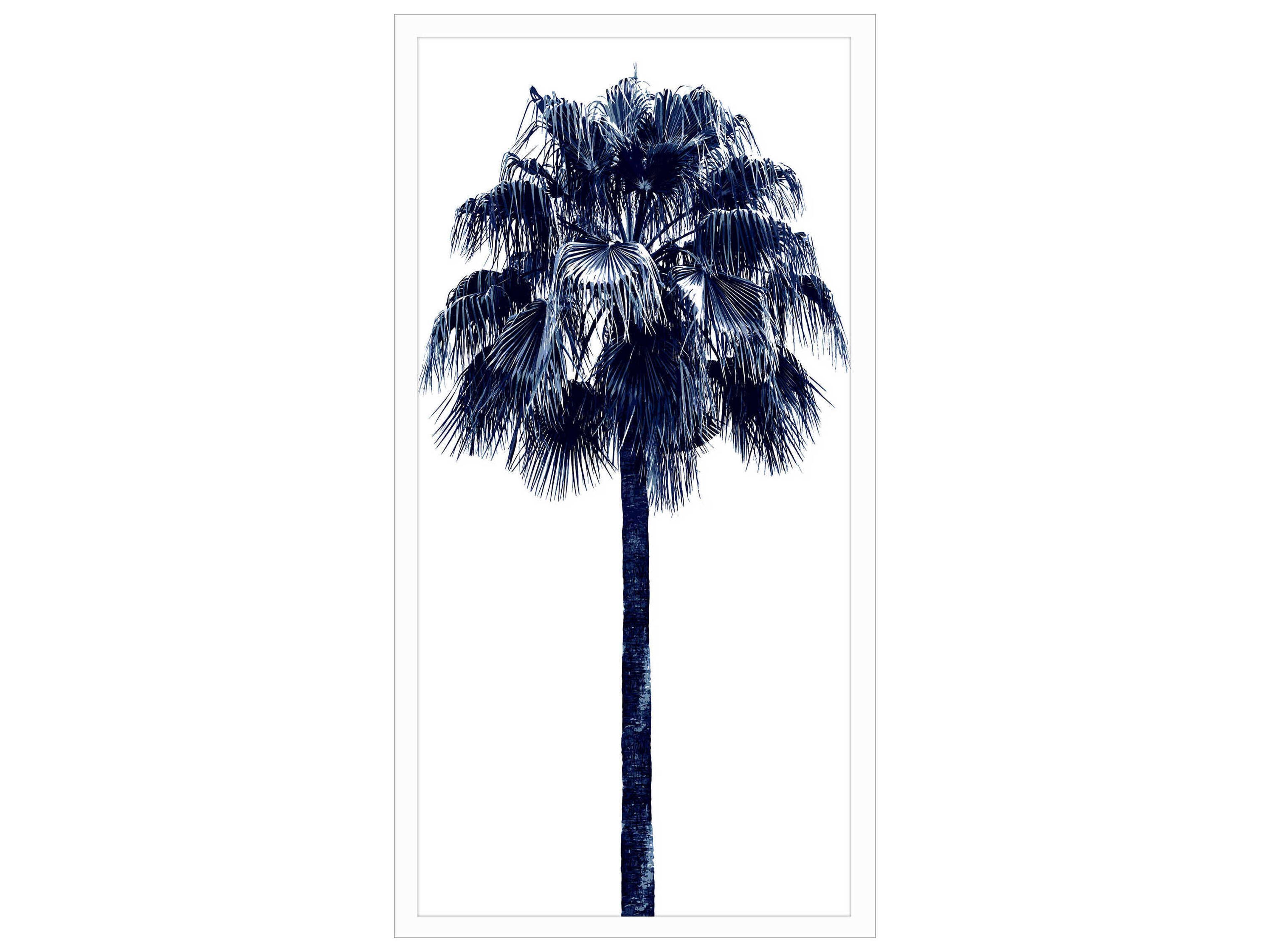 Waterside Palm Tree Blue-IV Wall Art