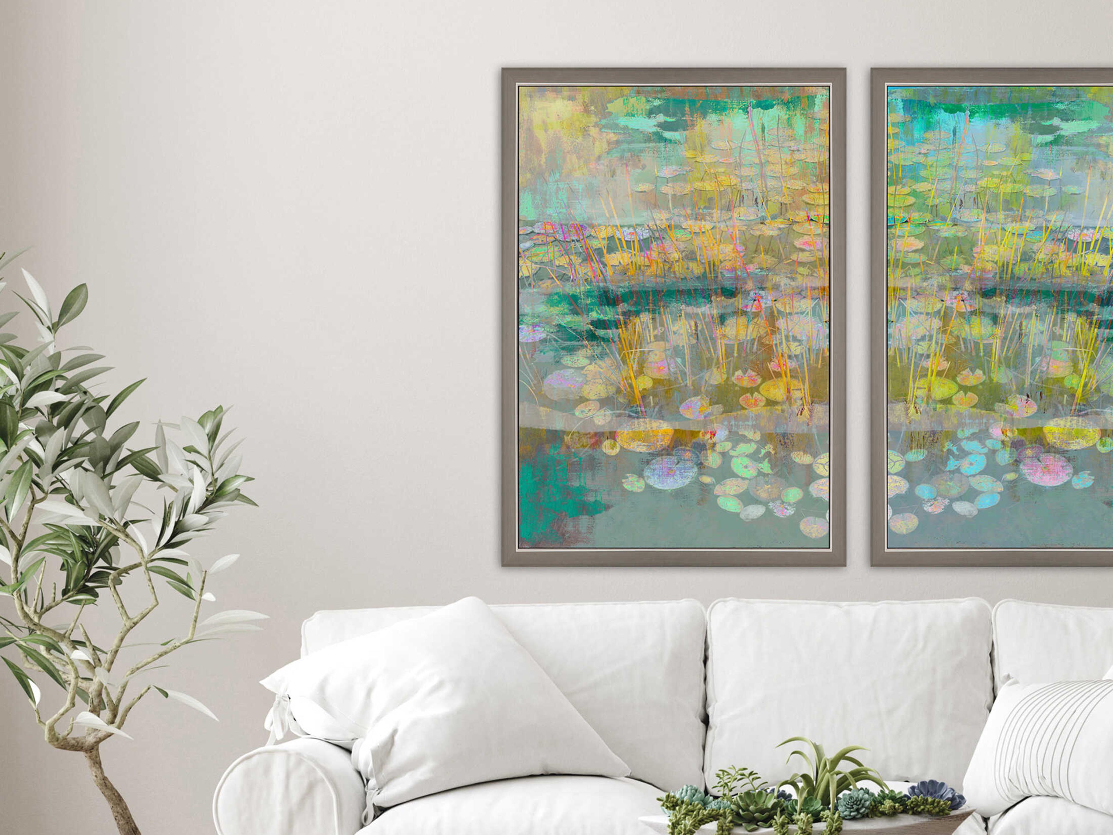 Paragon Waterside Reeds and Lilies-I Wall Art