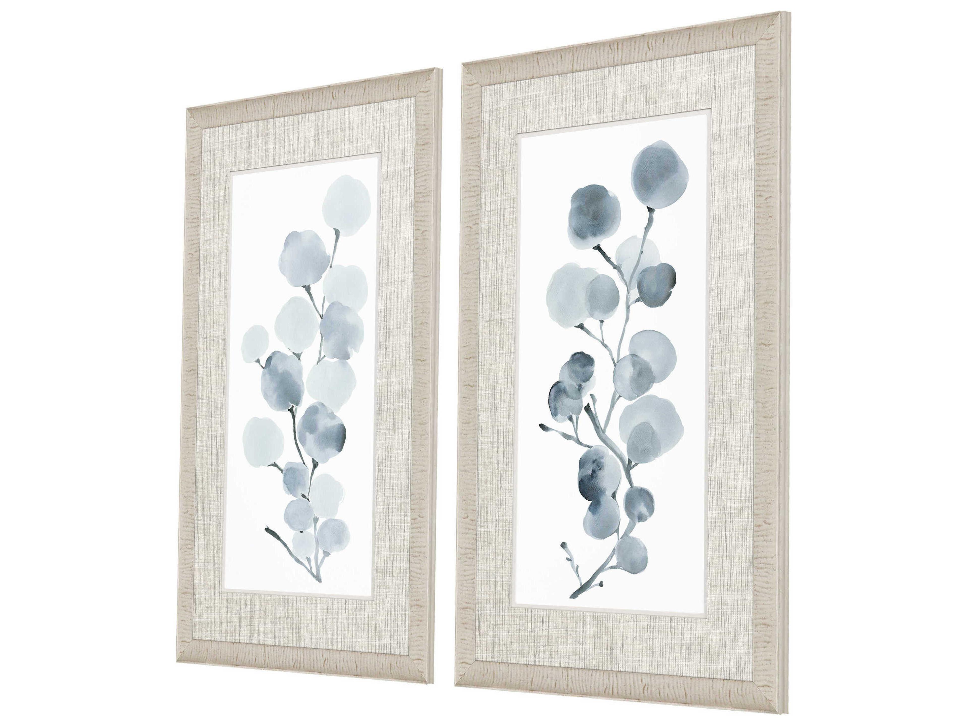 Paragon Florals Gray Botanical Wall Art Set of 2