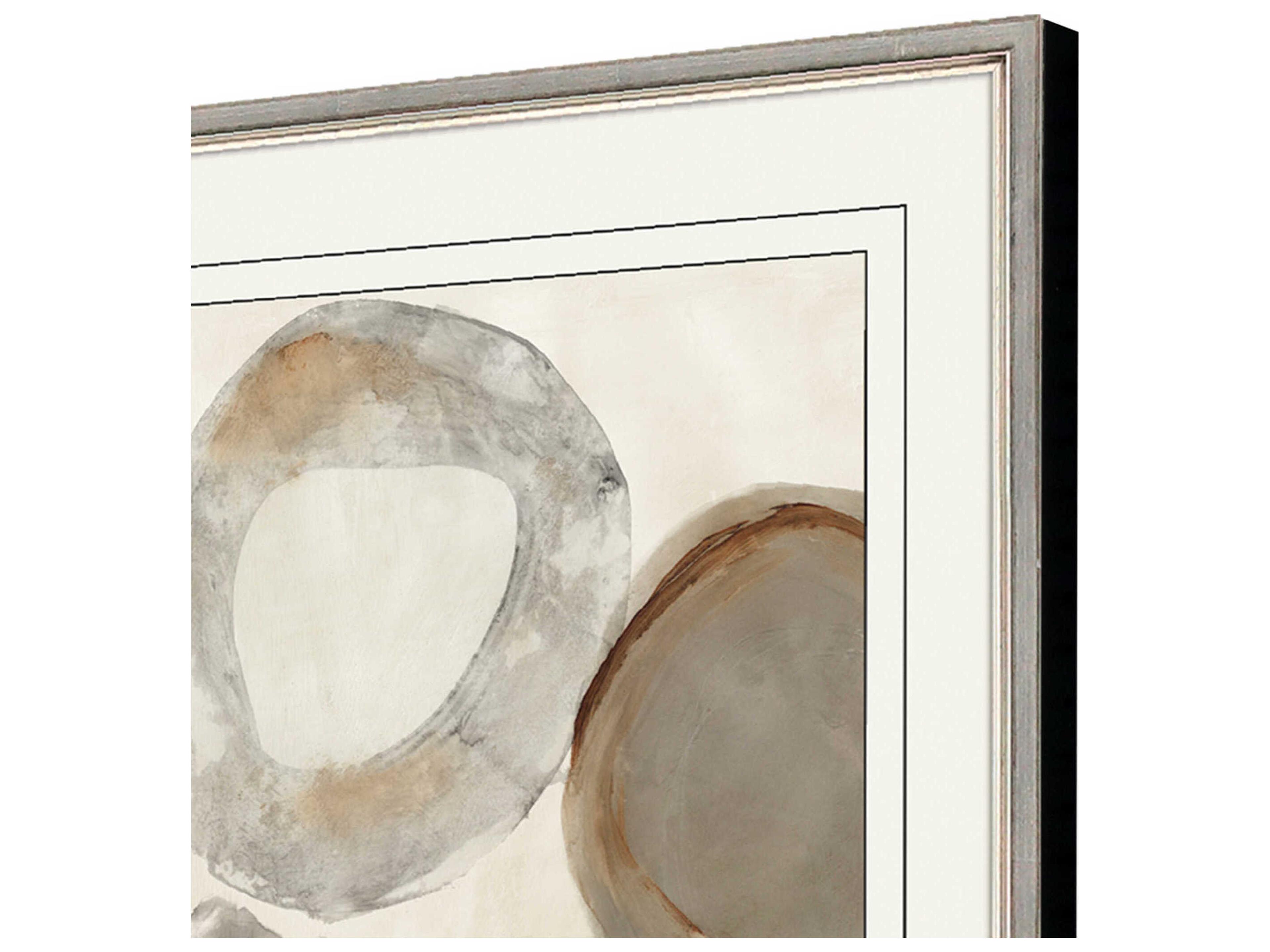 Paragon Geometrics Beige Ring Wall Art Set of 2
