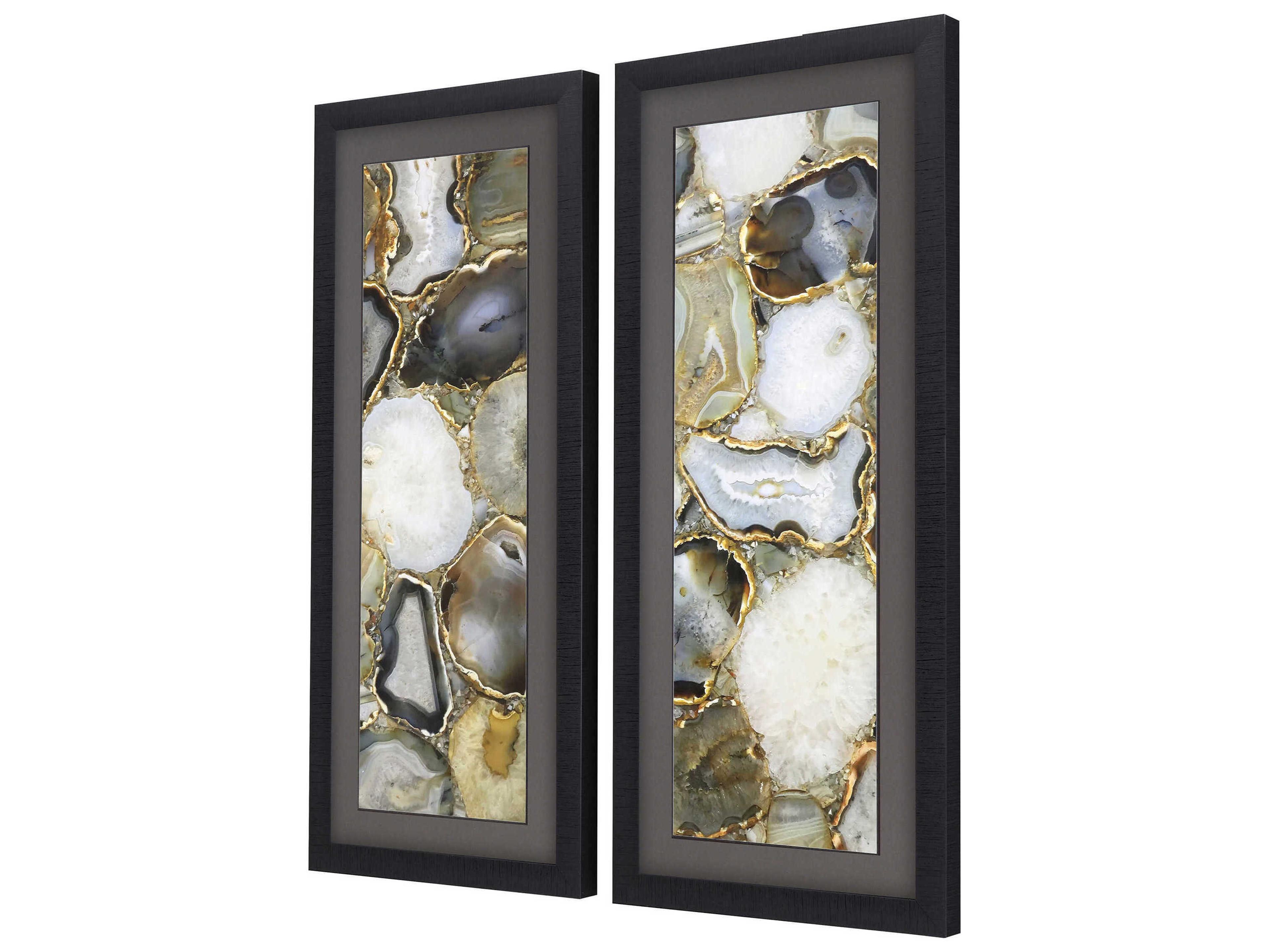 Paragon Geometrics Agate Wall Art Set of 2