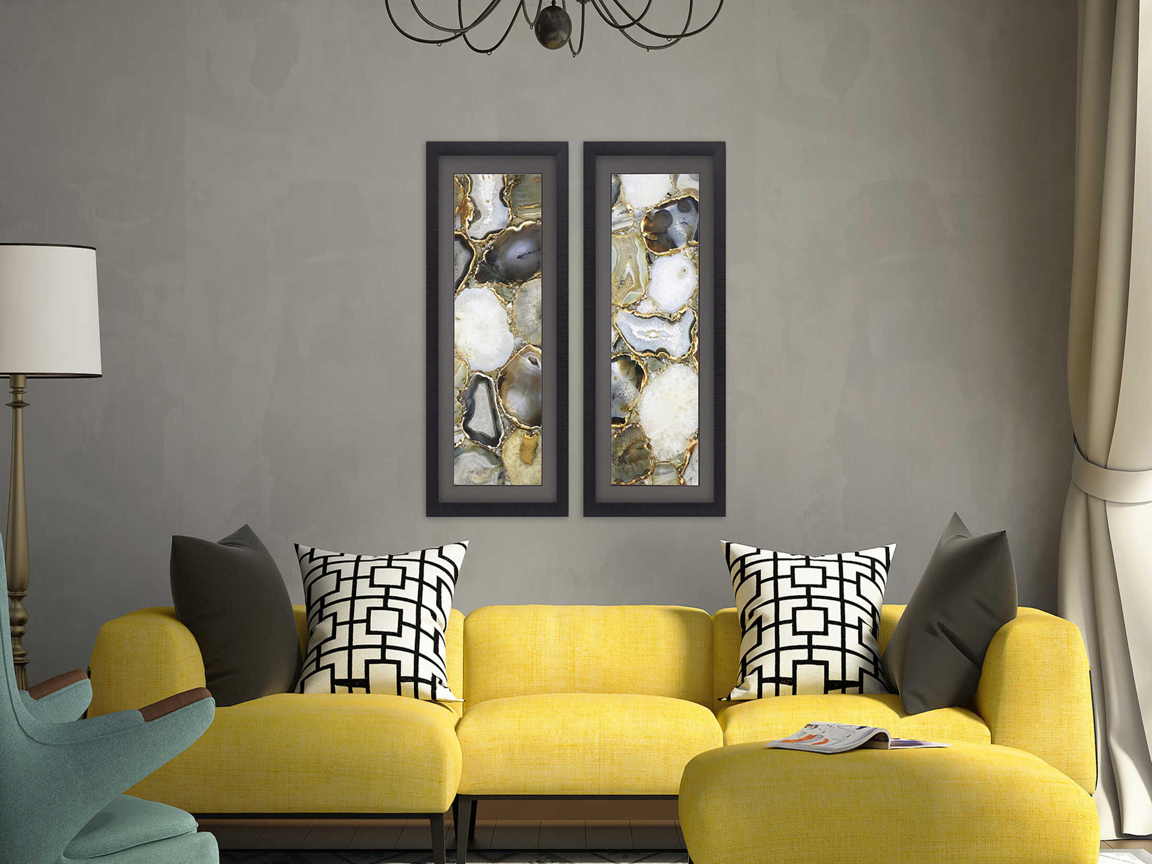 Paragon Geometrics Agate Wall Art Set of 2