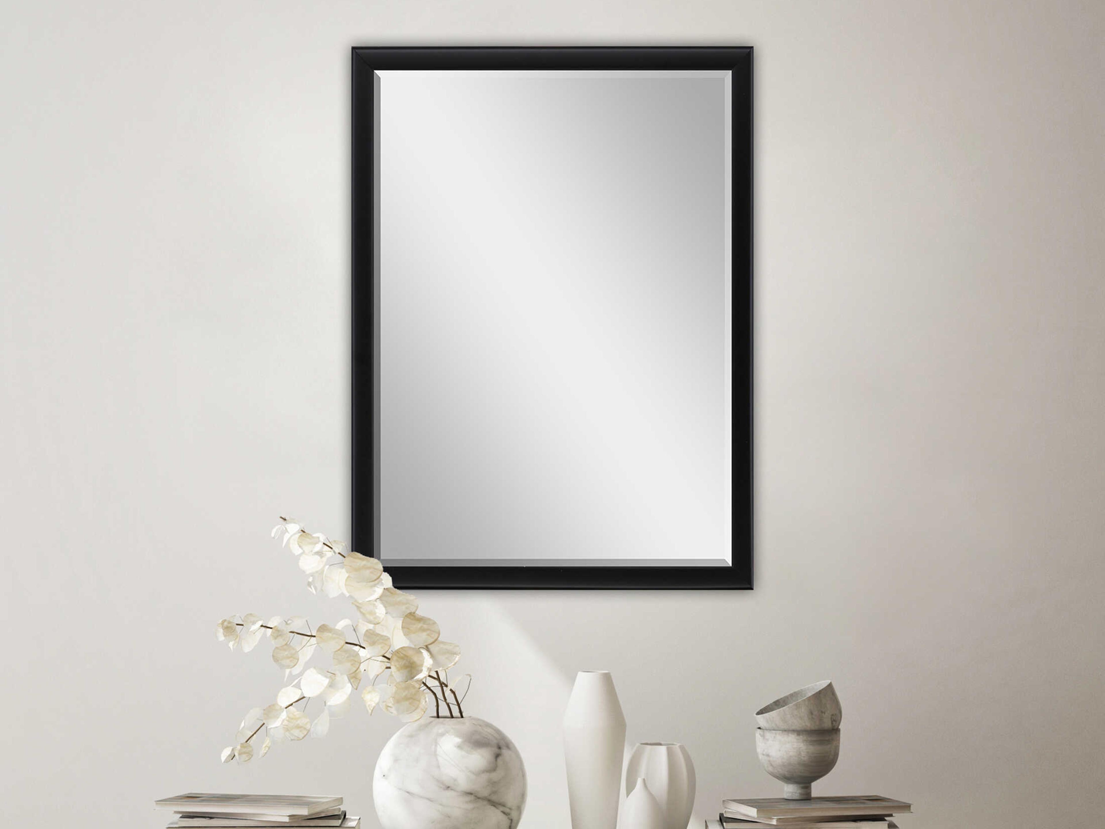 Paragon Black Rectangular Wall Mirror