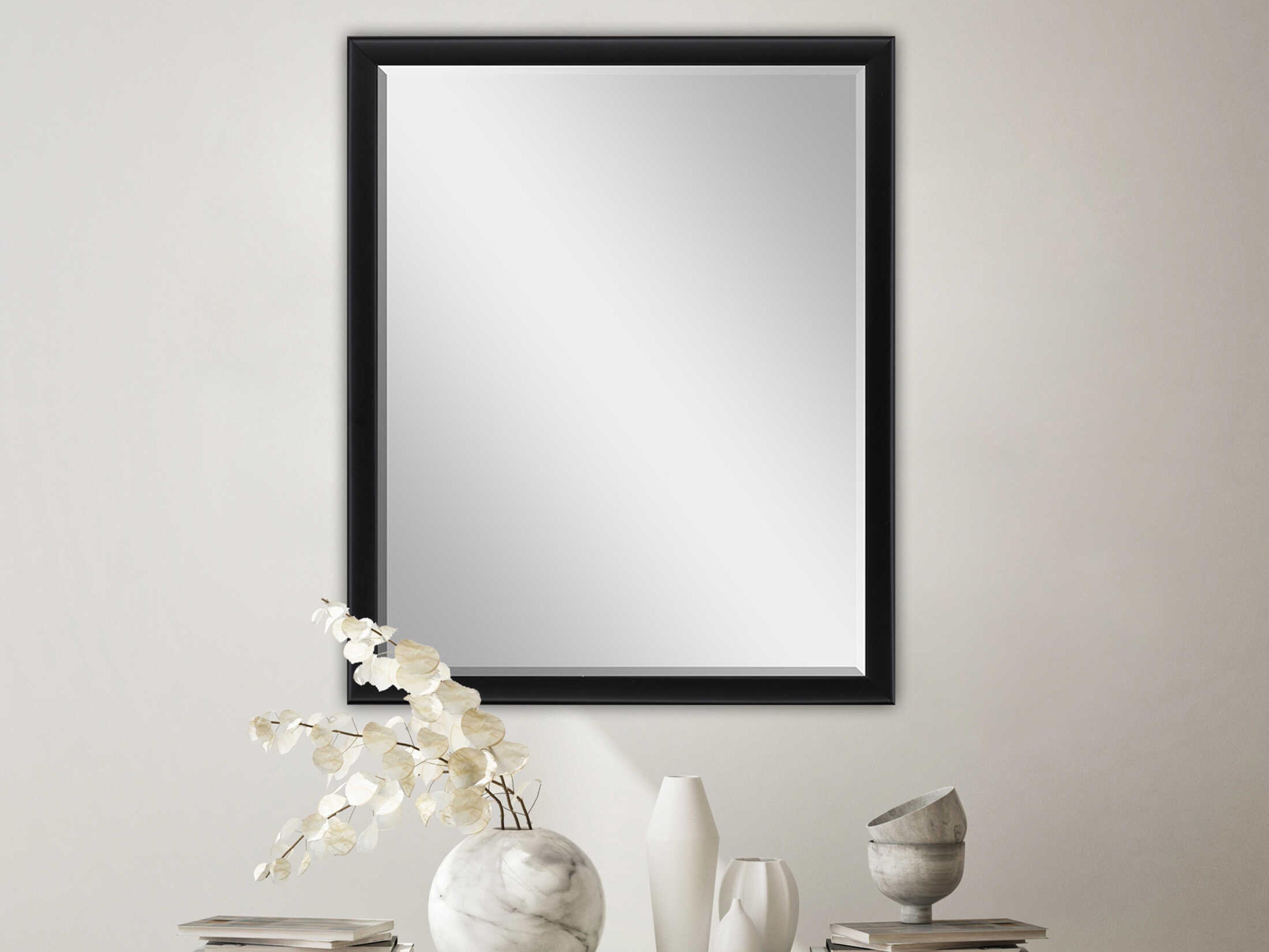 Paragon Black Rectangular Wall Mirror