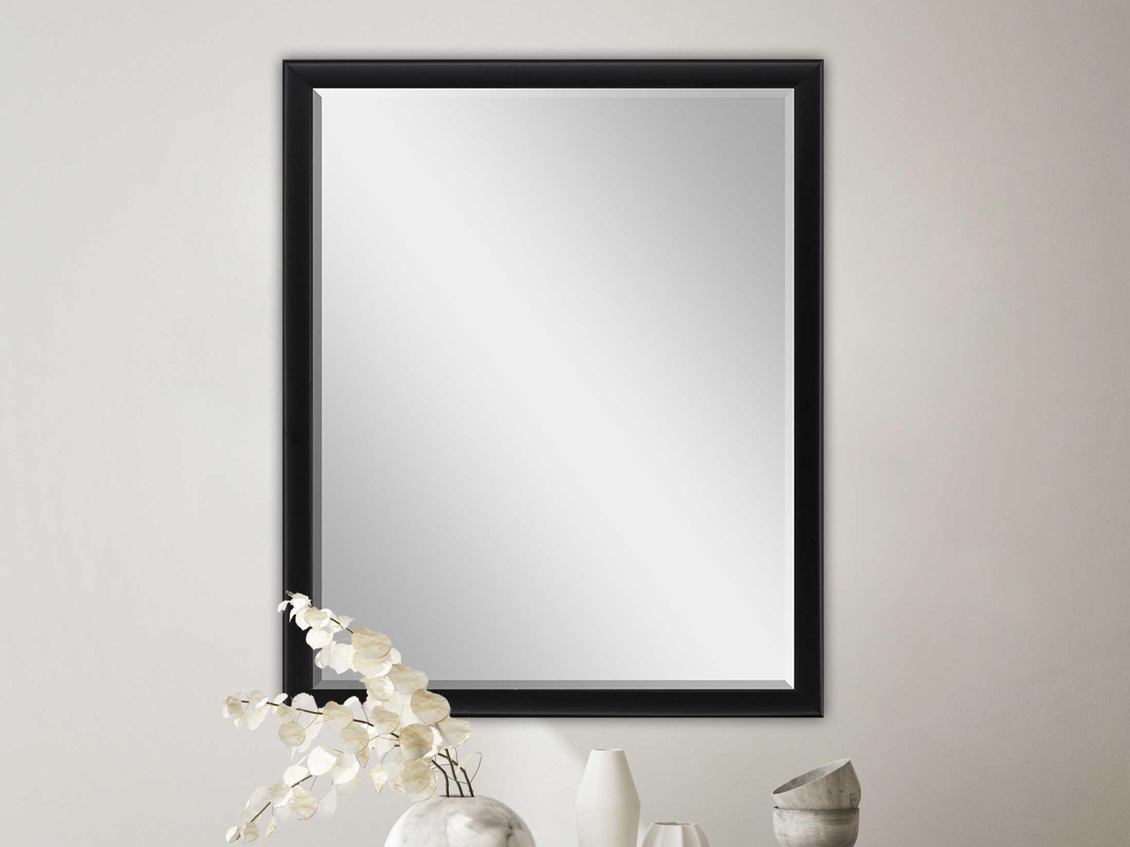 Paragon Black Rectangular Wall Mirror