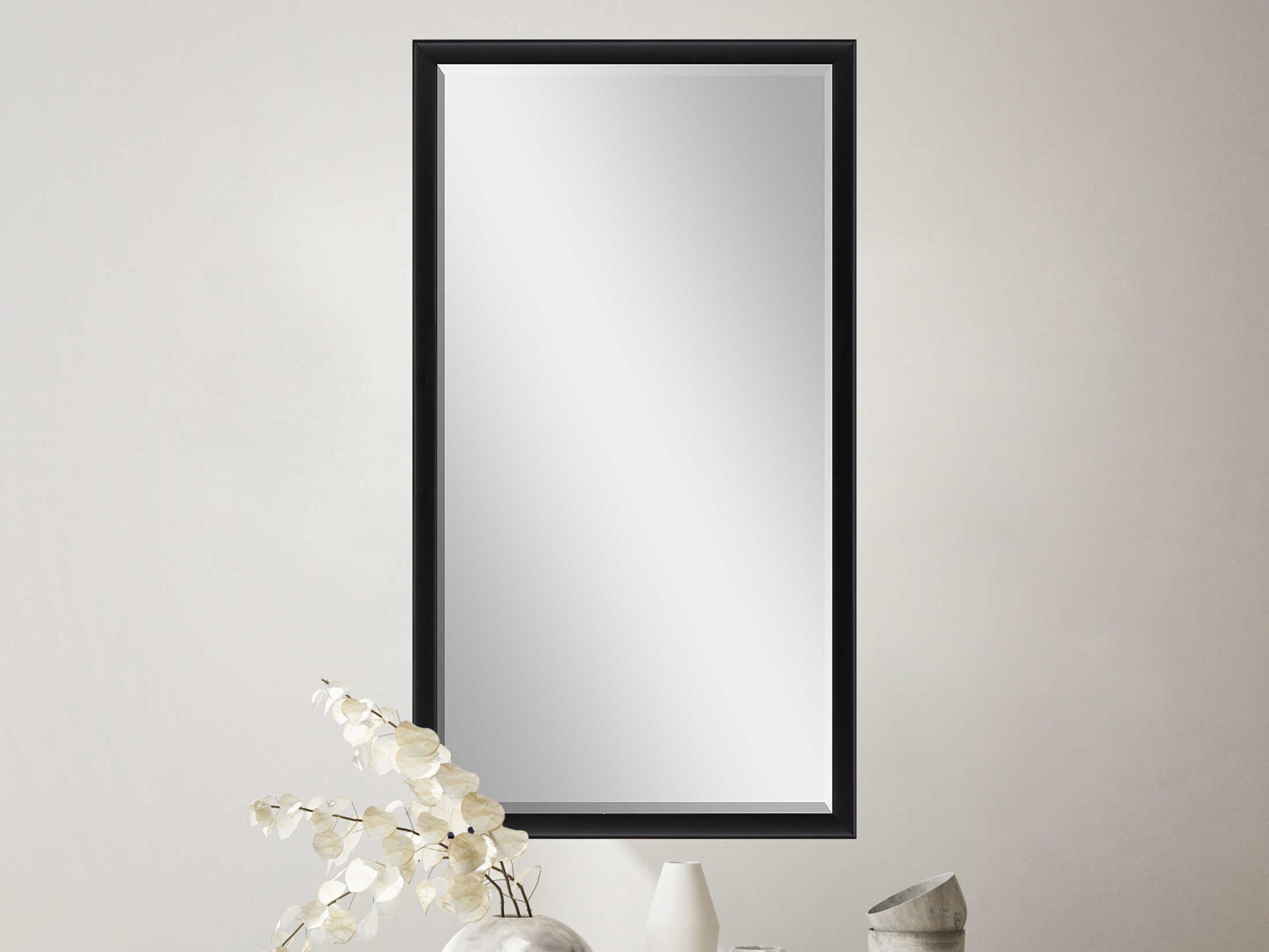 Paragon Black Rectangular Wall Mirror